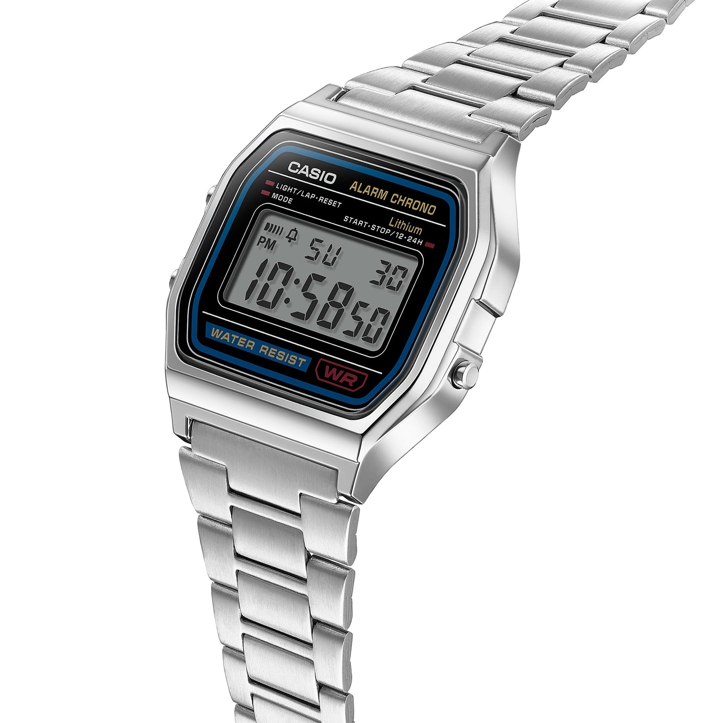 Casio A158WA-1 | Casio Vintage Watch in Silver Metal | Casio