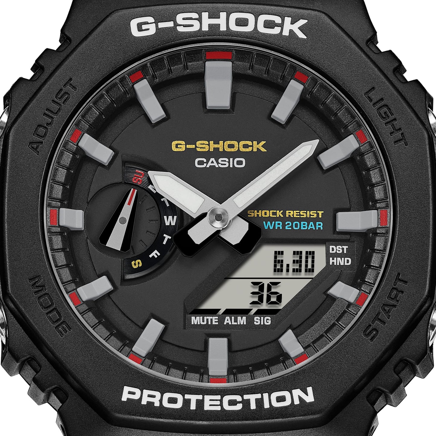 Casio GA2100RL-1A | G-SHOCK ANALOG-DIGITAL Black