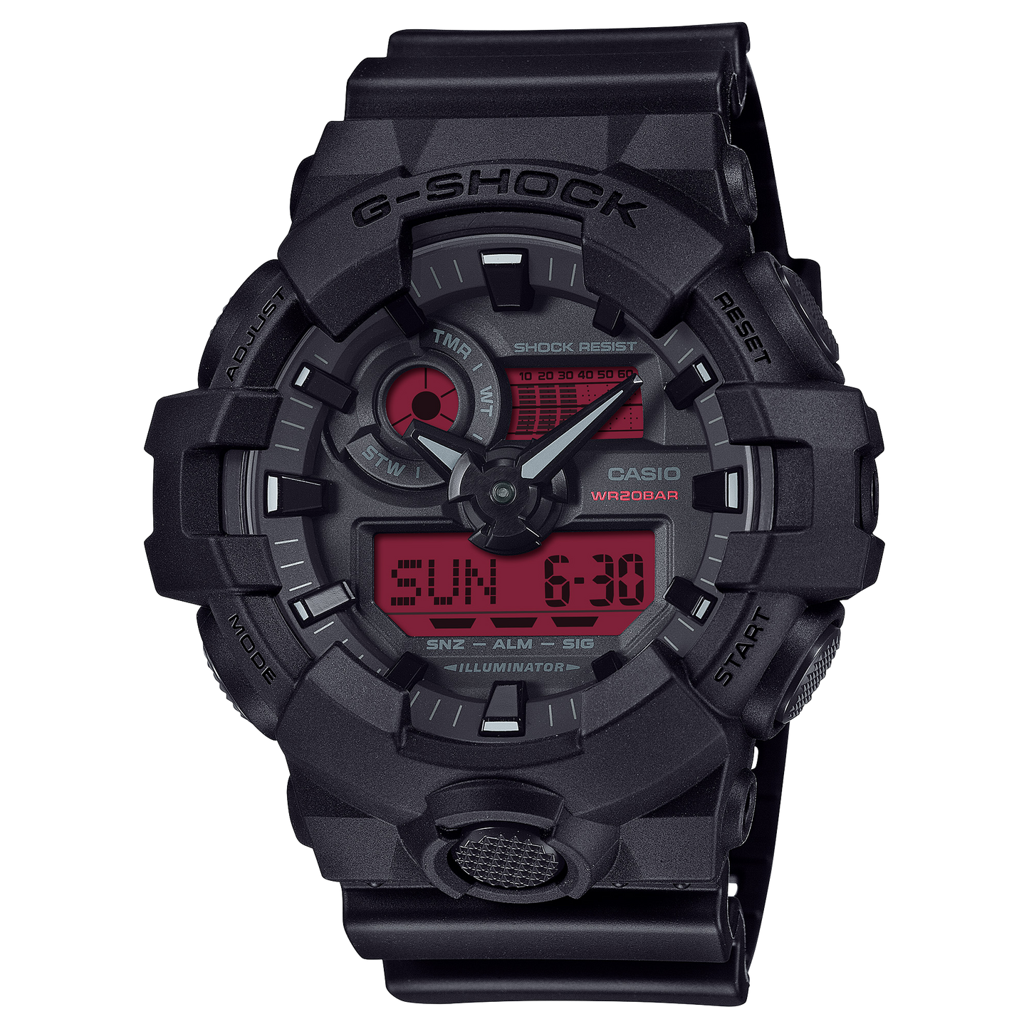 Casio GA700BBR-1A | G-SHOCK ANALOG-DIGITAL Black