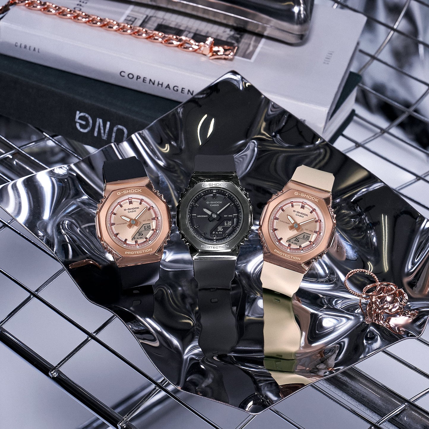 Casio GMS2110PG-4A | G-SHOCK ANALOG-DIGITAL Pink gold