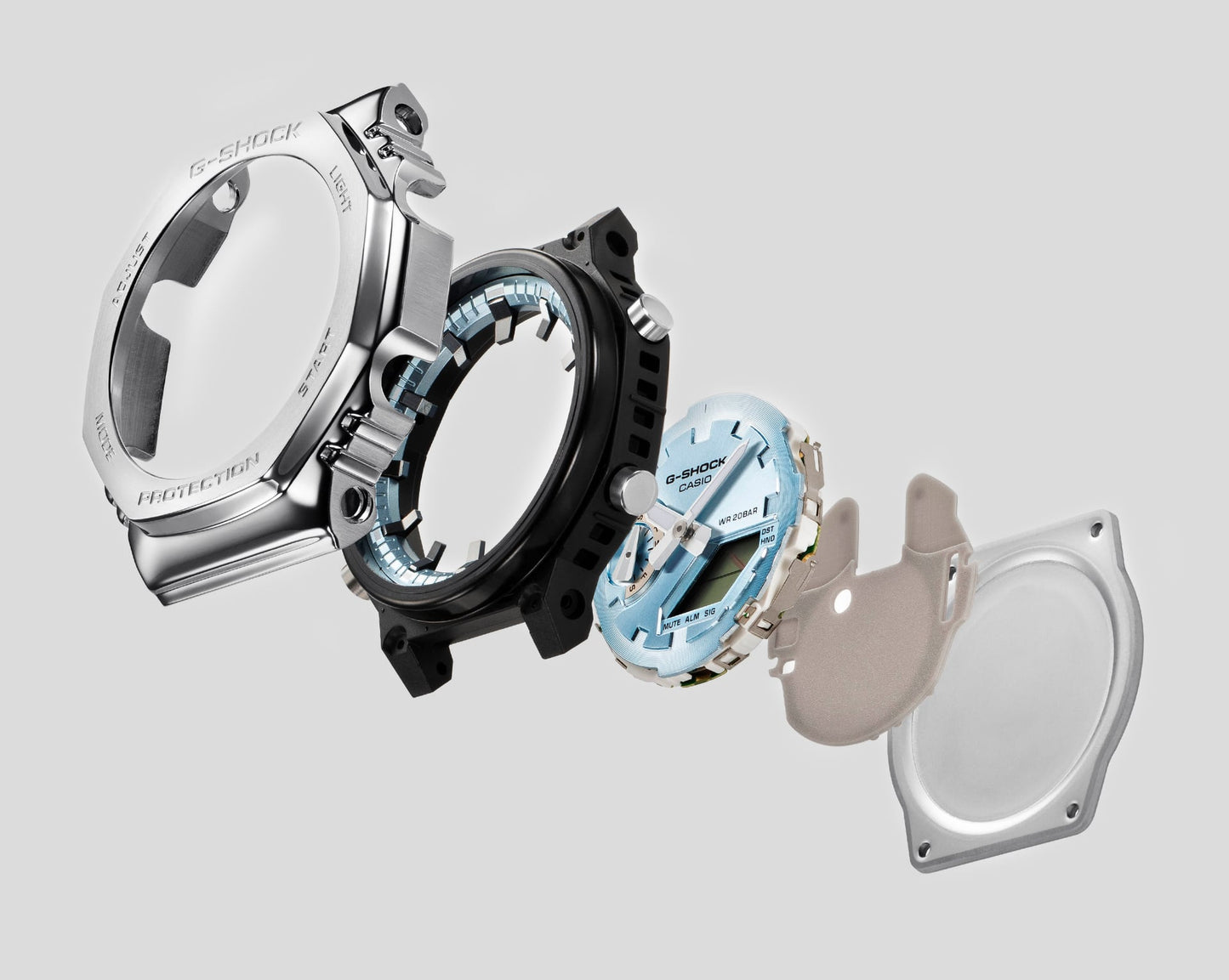 Casio GM2110D-3A1 | G-SHOCK G-STEEL Silver