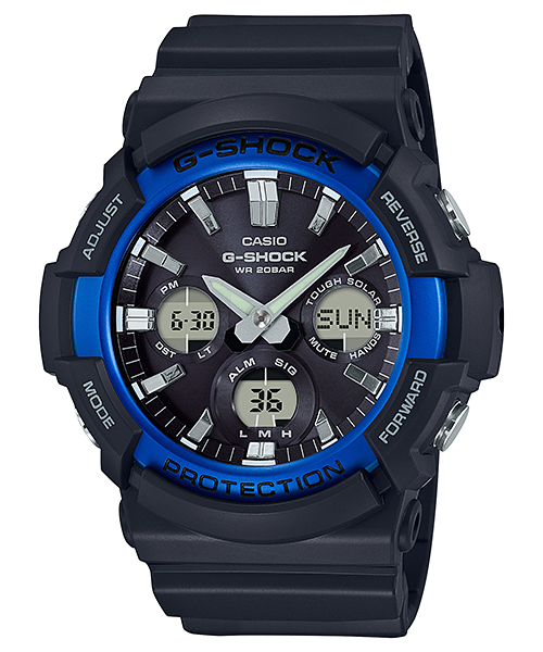 Casio GAS100B-1A2 | G-SHOCK Analog Digital Watch with Blue Accents