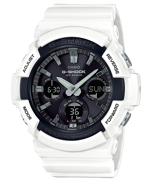 Casio GAS100B-7A | White G-SHOCK Digital Analog Watch
