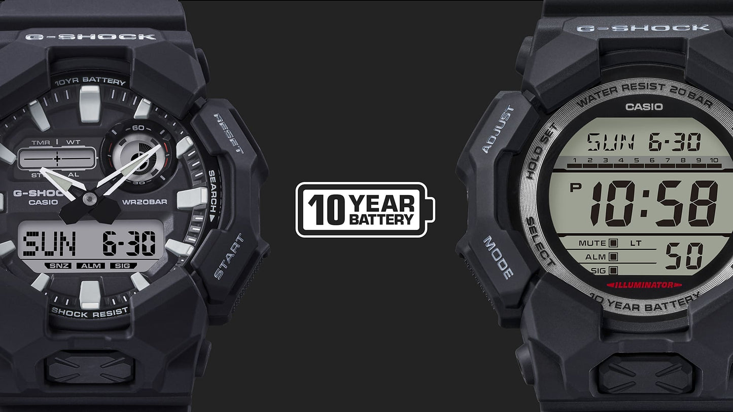 Casio GA010-1A | G-SHOCK ANALOG-DIGITAL Black