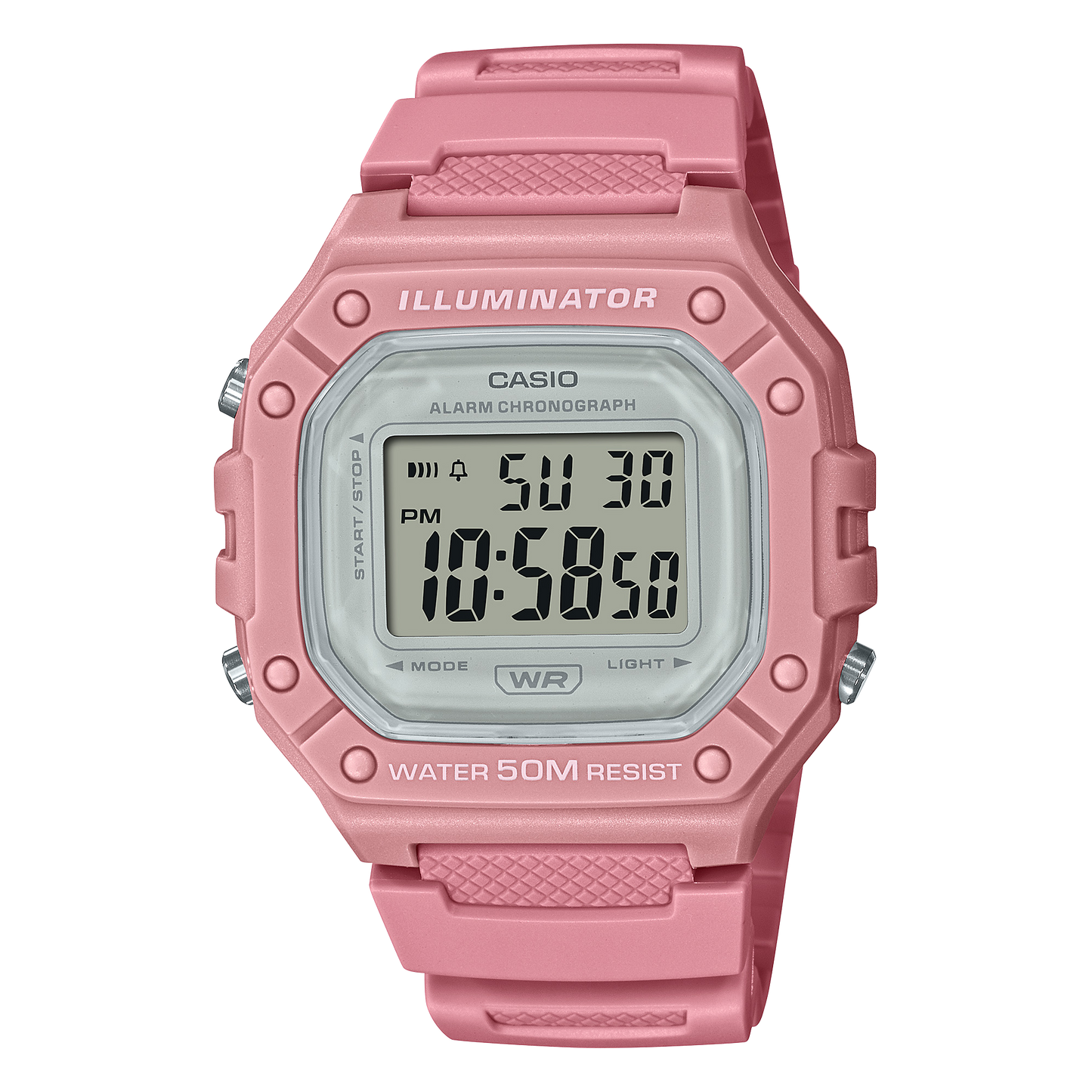 Casio W218HC-4AV | Pink Digital Watch