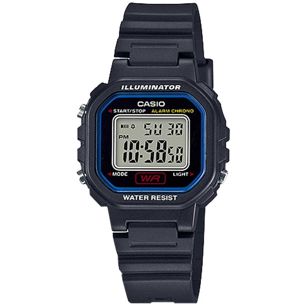 Casio LA20WH-1C | Black with Blue Digital Watch