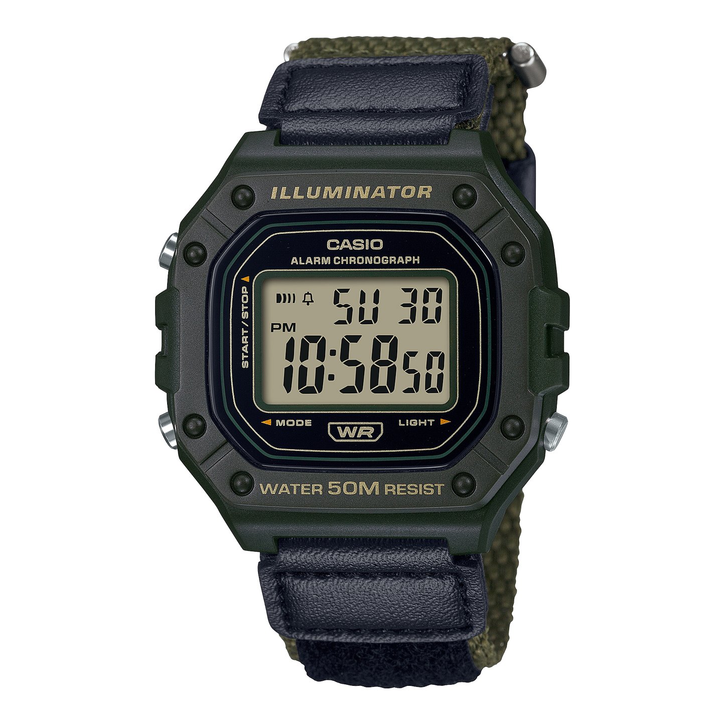 Casio W218HB-3AV | Green Digital Watch