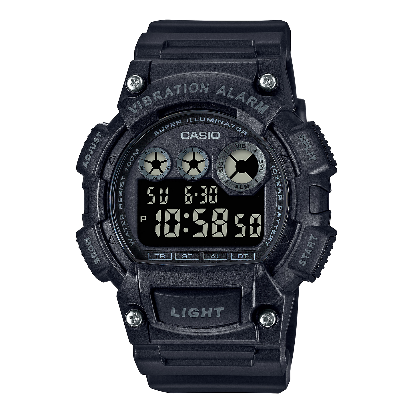 Casio W735H-1BV | Black Digital Watch