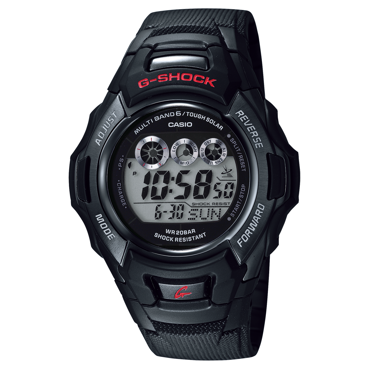 Casio GWM530A-1 | Black Digital Watch - G-SHOCK