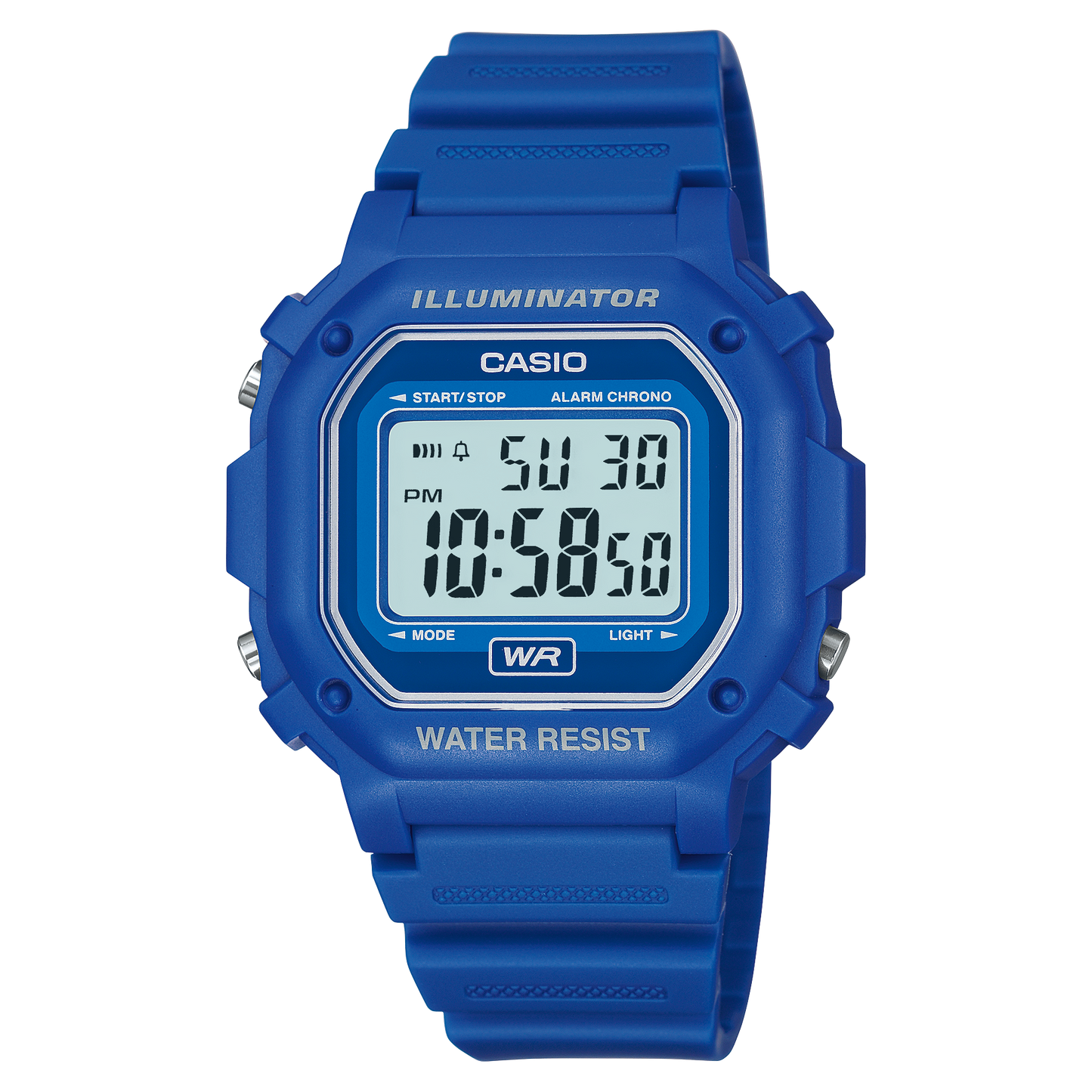 Casio F108WH-2A | All Blue Digital Watch