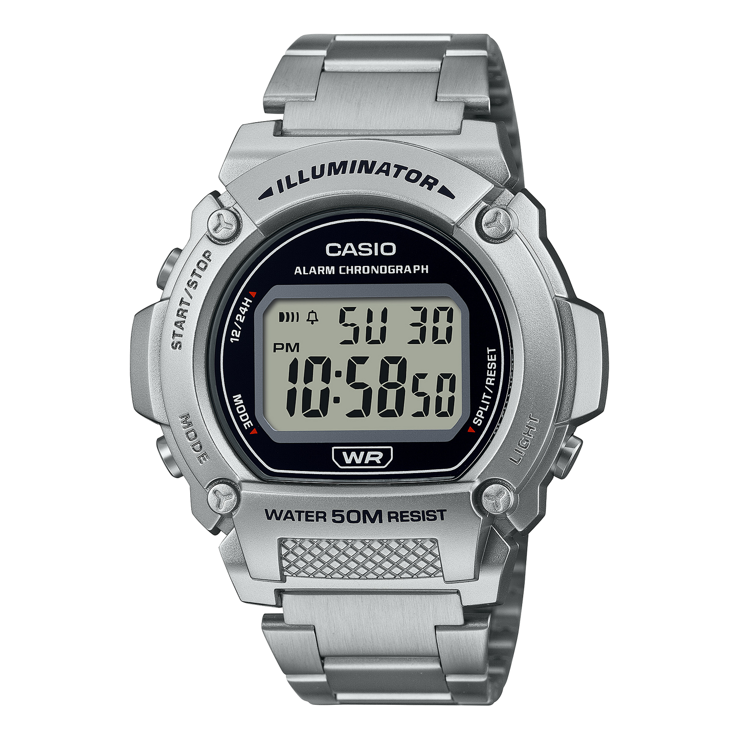 Casio W219HD-1AV Silver