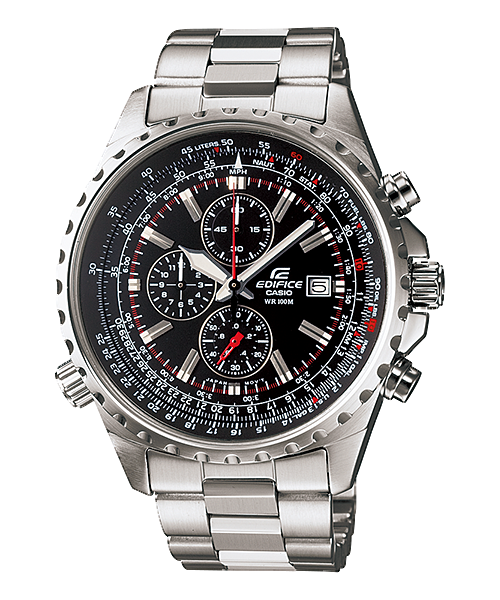 Casio EF527D-1AV | Silver Chronograph Men's Watch EDIFICE