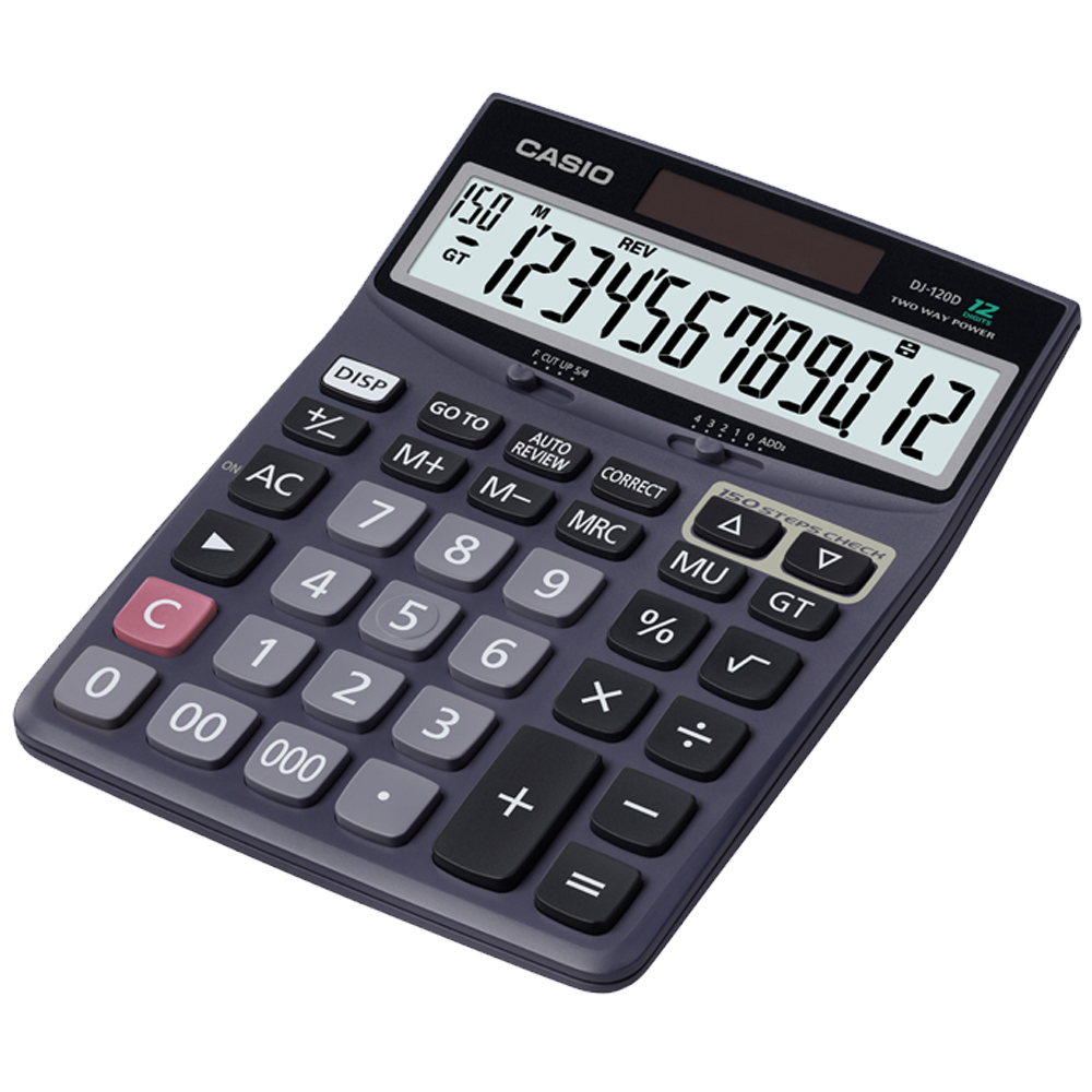 Casio DJ-120D | 12-Digit Desktop Calculator