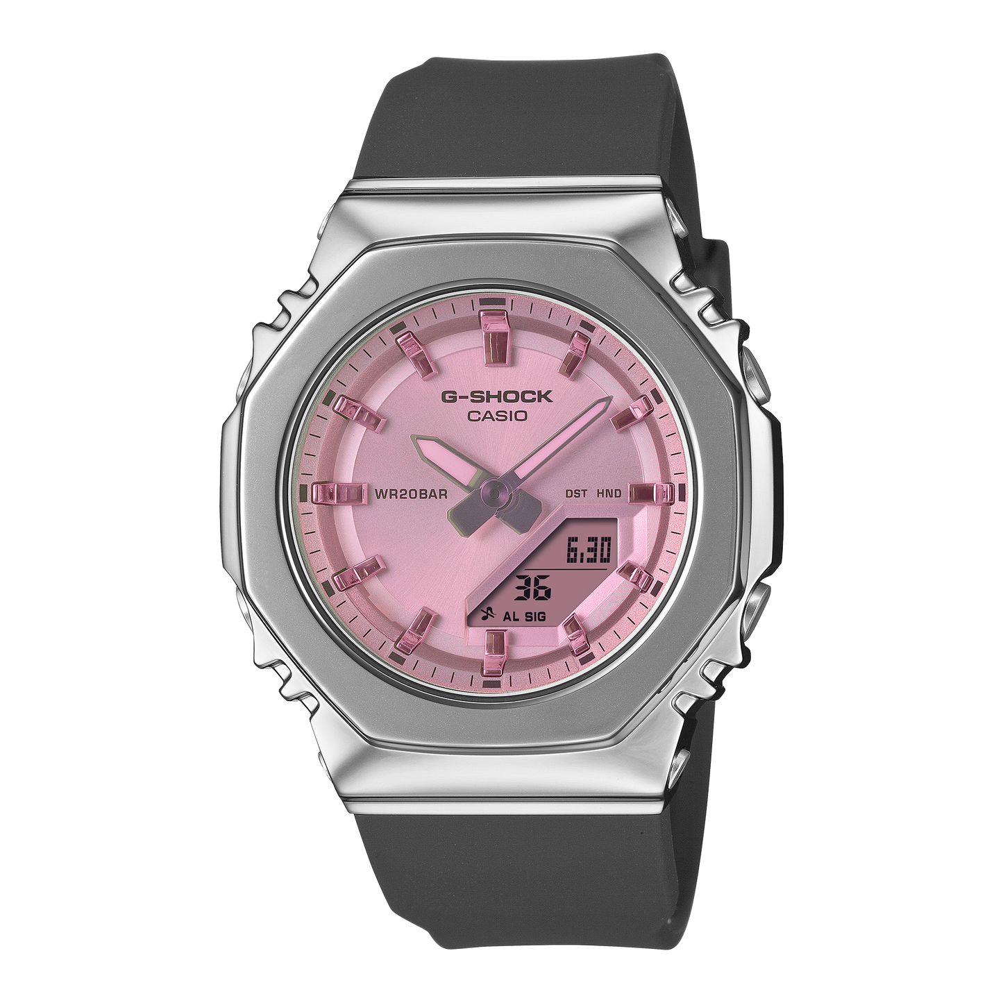 Casio GMS2110SR-1A | G-SHOCK ANALOG-DIGITAL Silver