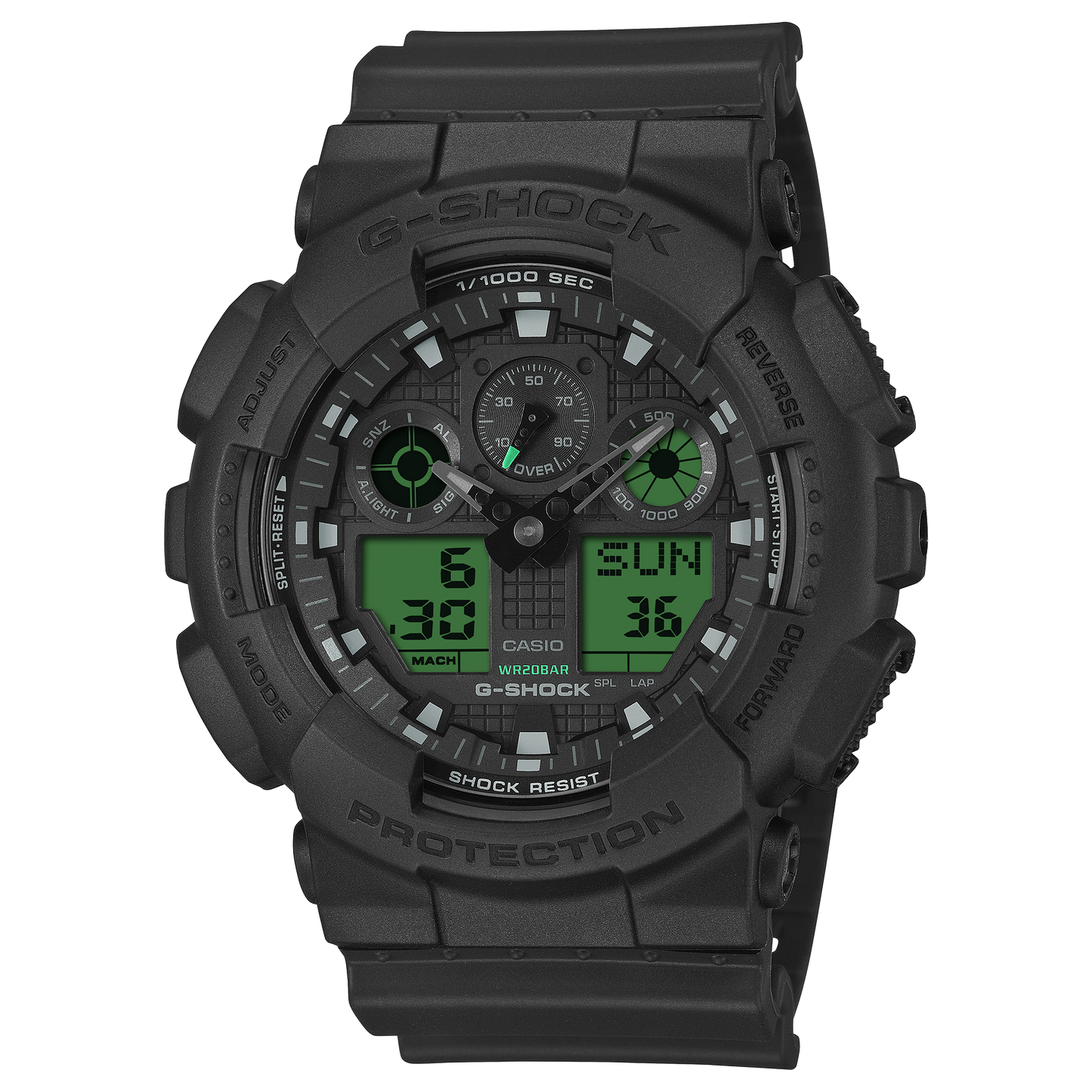 Casio GA100BEG-1A | G-SHOCK ANALOG-DIGITAL Black