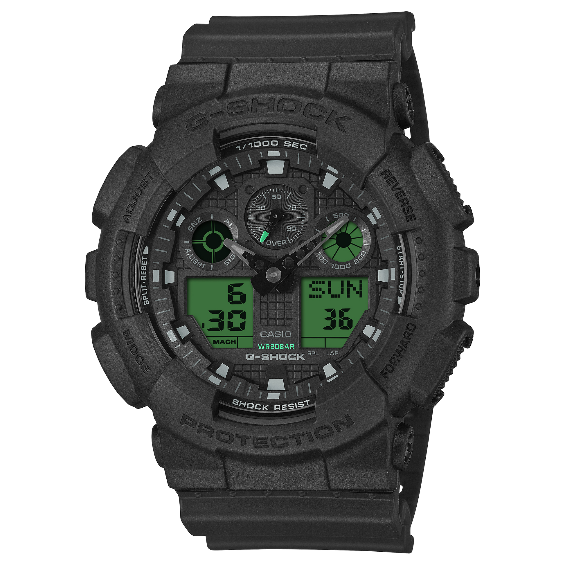 Casio GA100BEG-1A | G-SHOCK ANALOG-DIGITAL Black