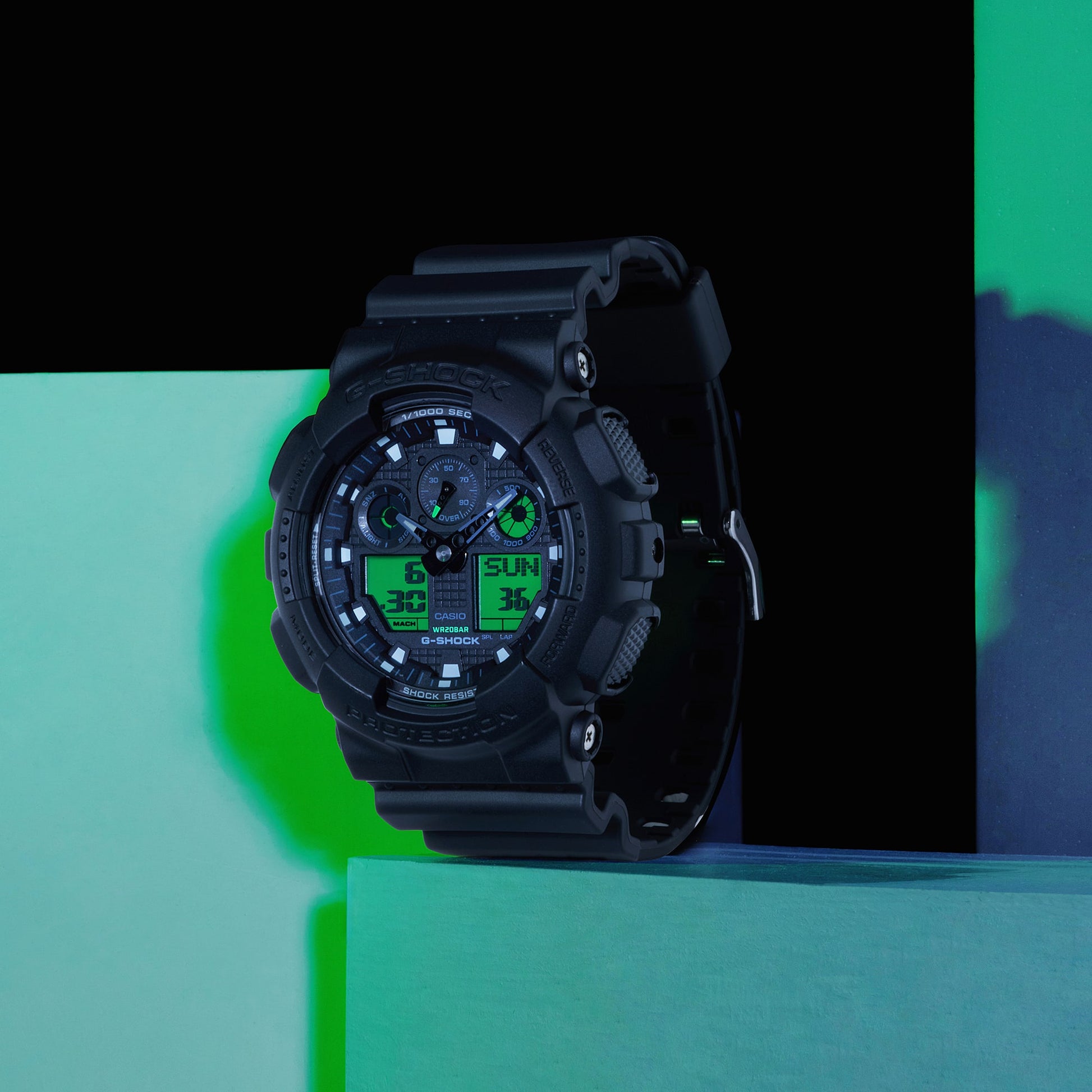 Casio GA100BEG-1A | G-SHOCK ANALOG-DIGITAL Black