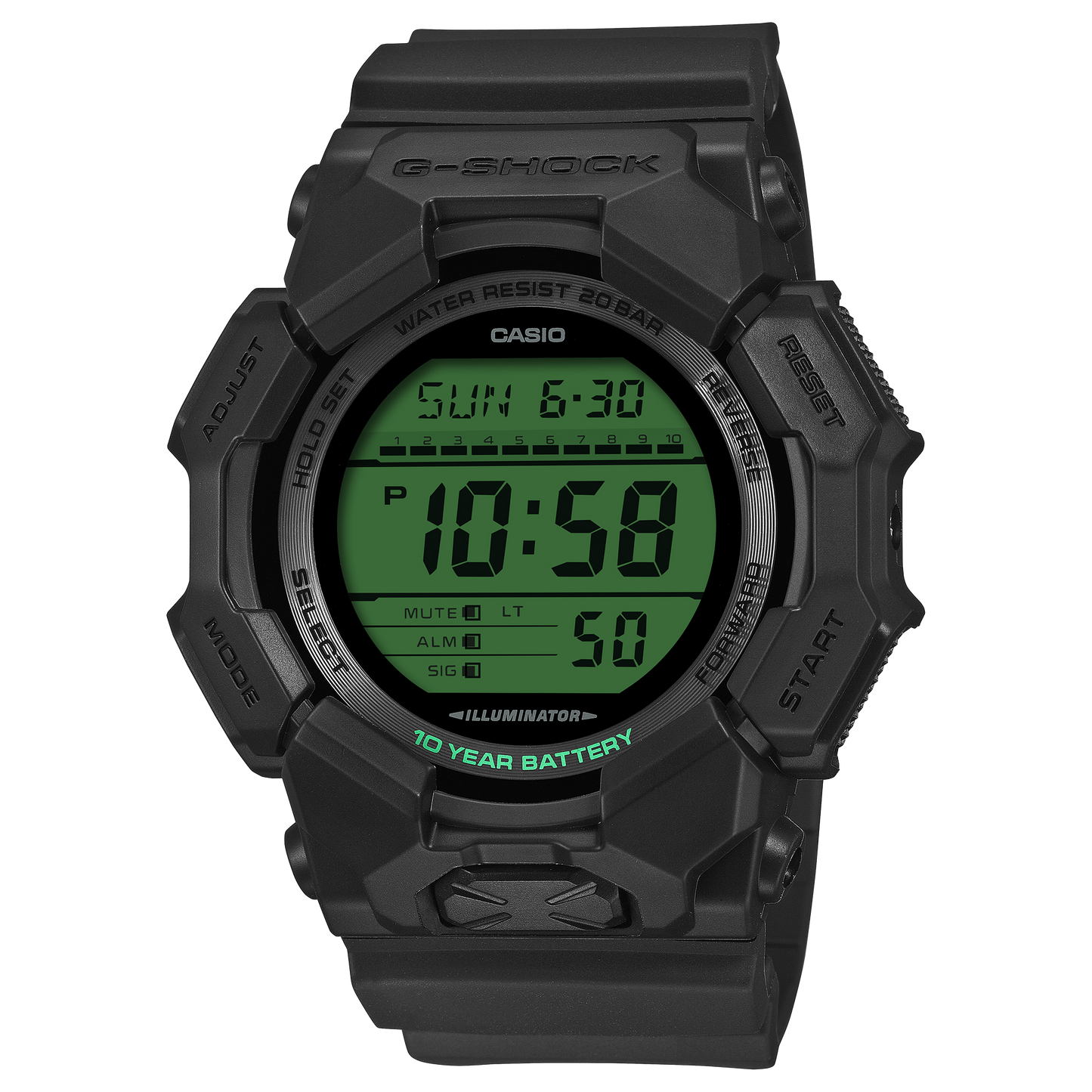 Casio GD010BEG-1 | G-SHOCK DIGITAL Black