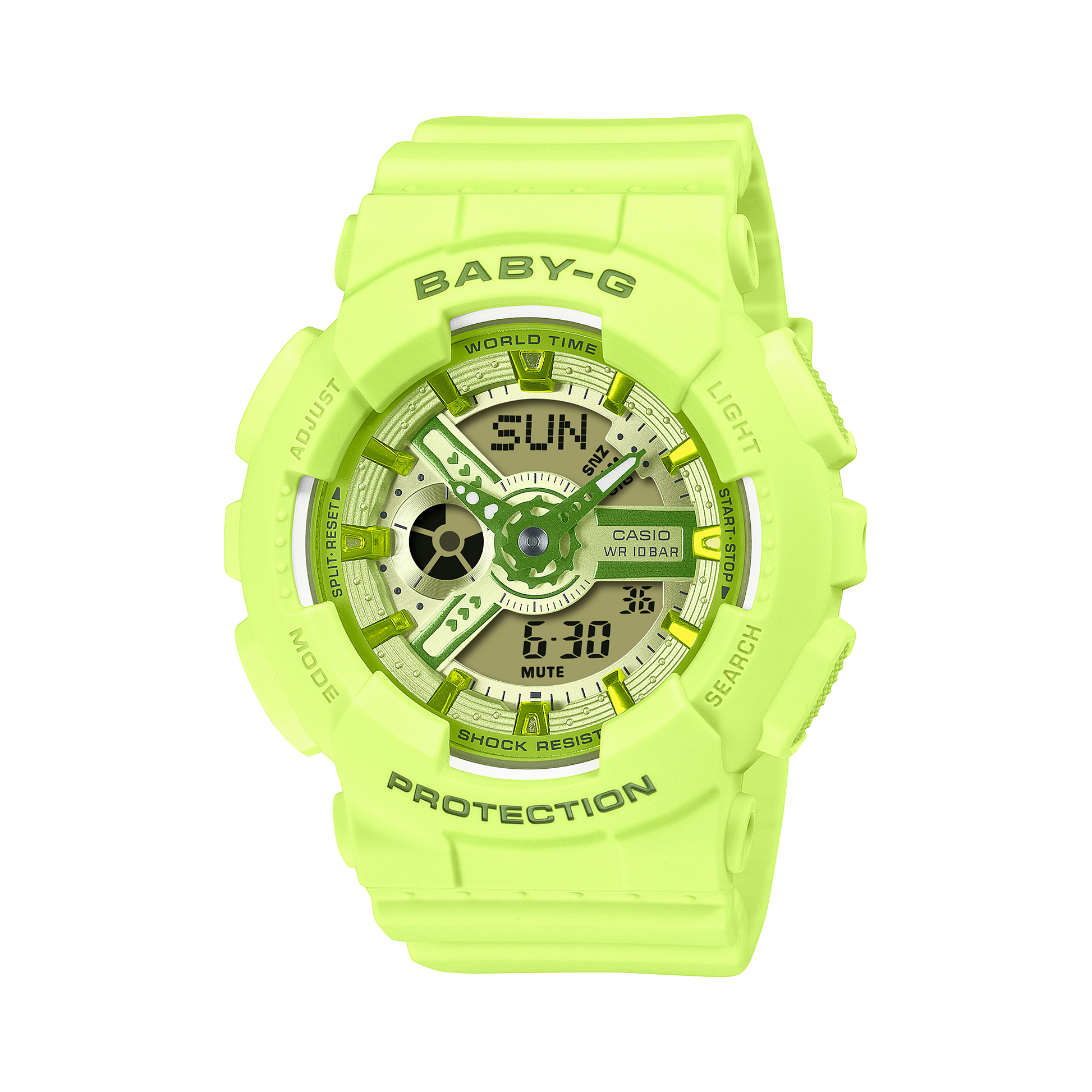 Casio BA110YK-3ASW | BABY-G ANALOG DIGITAL Green
