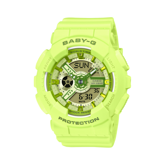 Casio BA110YK-3ASW | BABY-G ANALOG DIGITAL Green