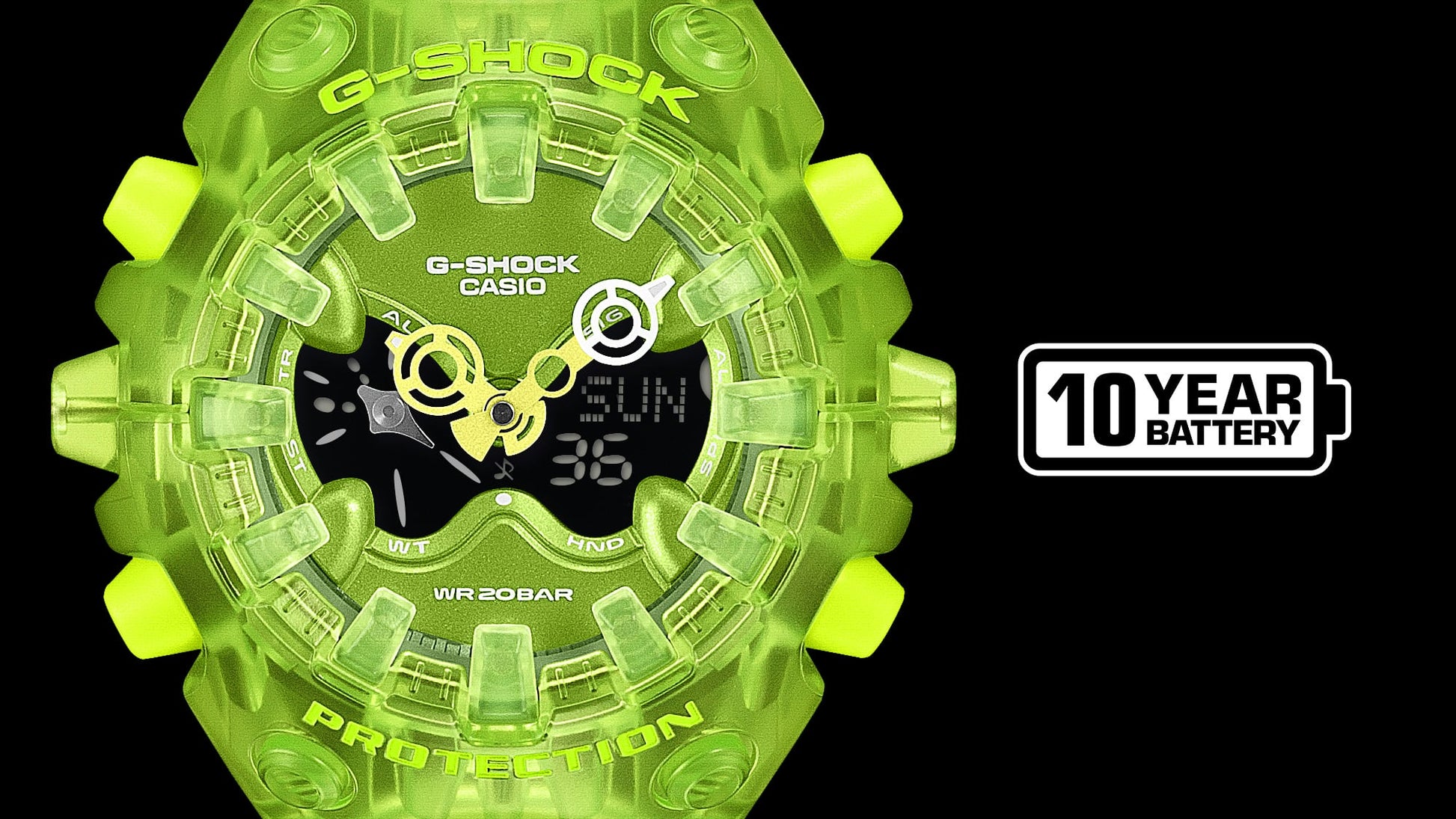Casio GAV01SKE-3A | G-SHOCK ANALOG-DIGITAL Green