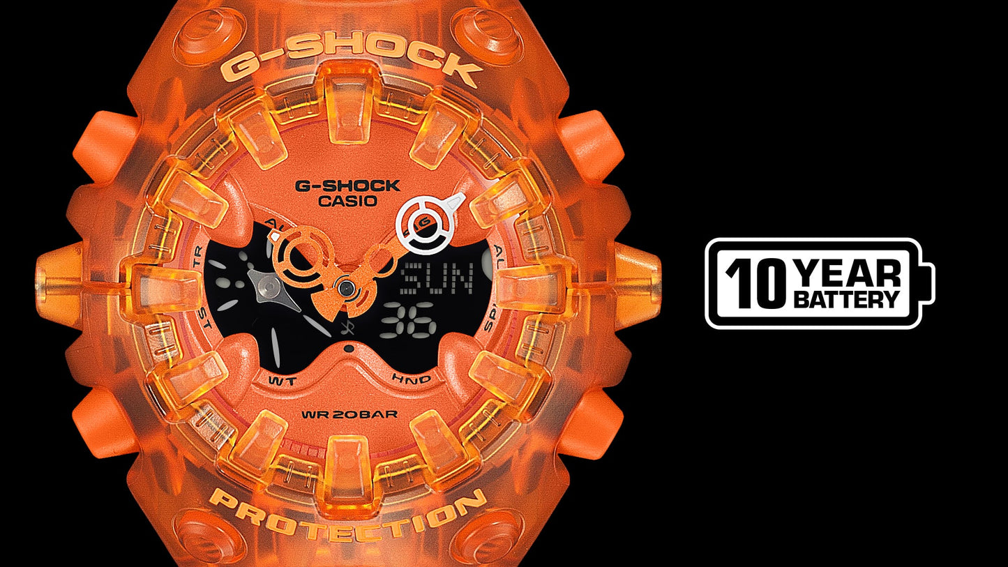 Casio GAV01SKE-4A | G-SHOCK ANALOG-DIGITAL Orange