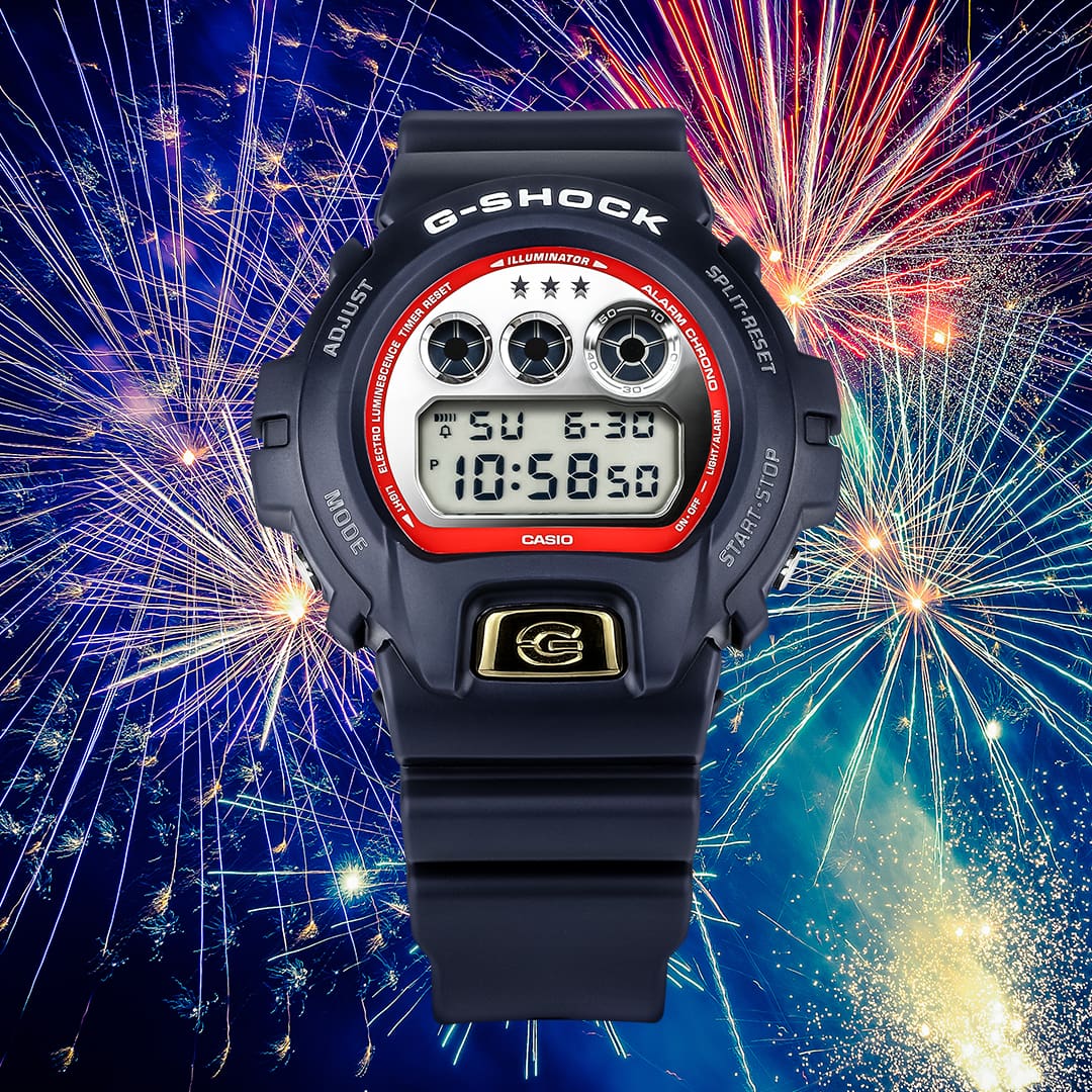 Casio DW6900US24-2 | Navy Blue Patriotic Colors Watch | Casio G-SHOCK