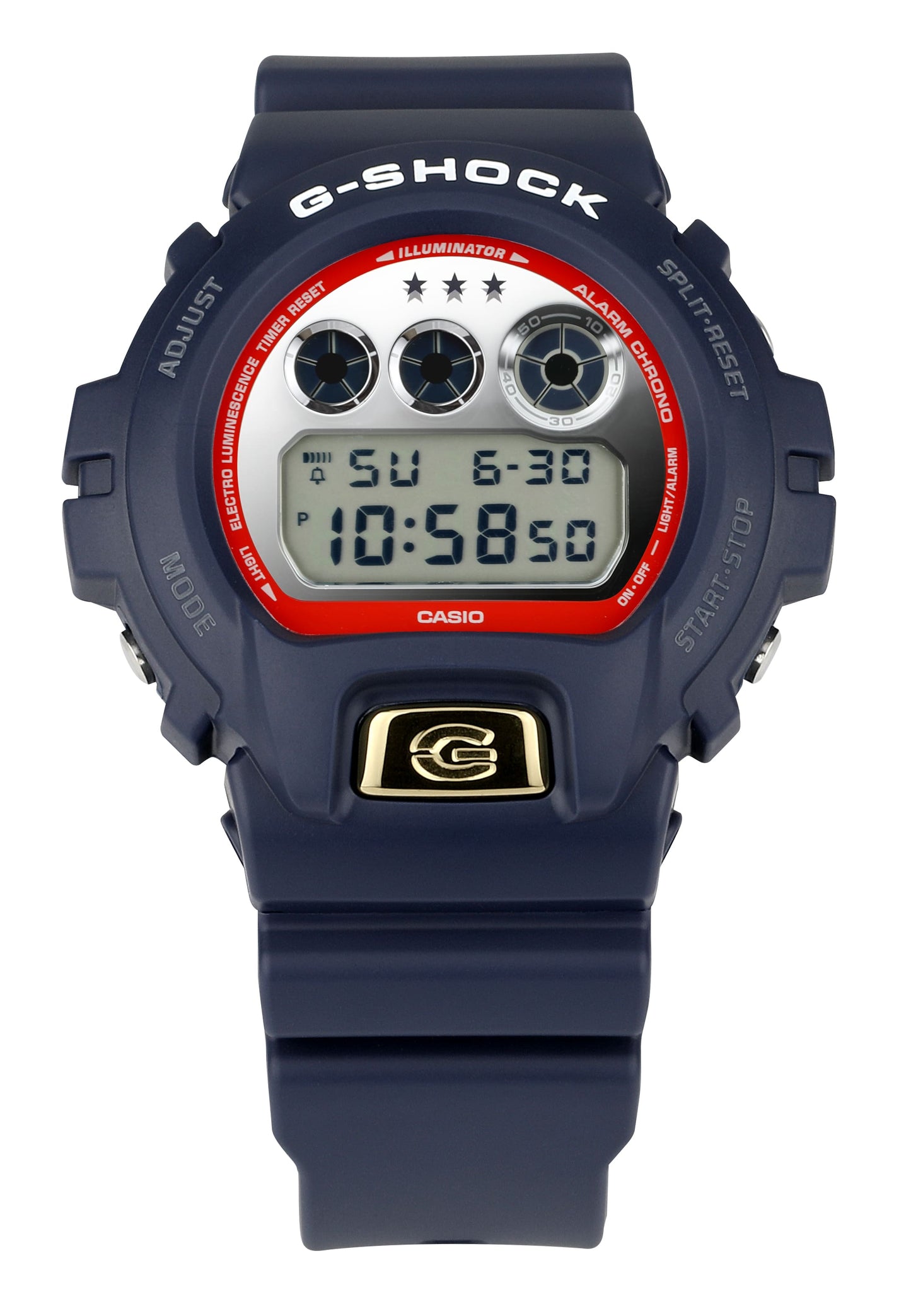 Casio DW6900US24-2 | Navy Blue Patriotic Colors Watch | Casio G-SHOCK
