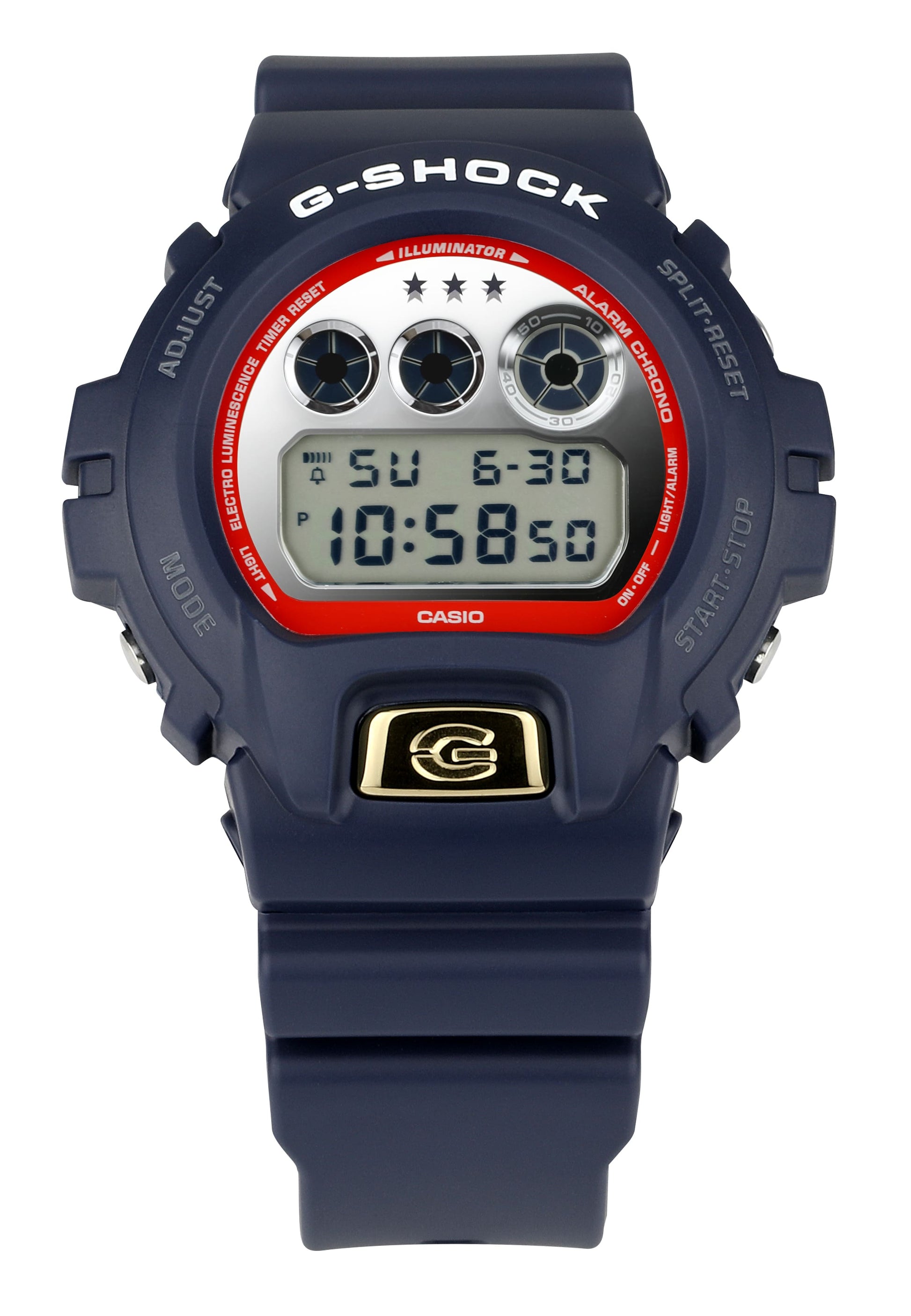 Casio DW6900US24-2 | Navy Blue Patriotic Colors Watch | Casio G-SHOCK