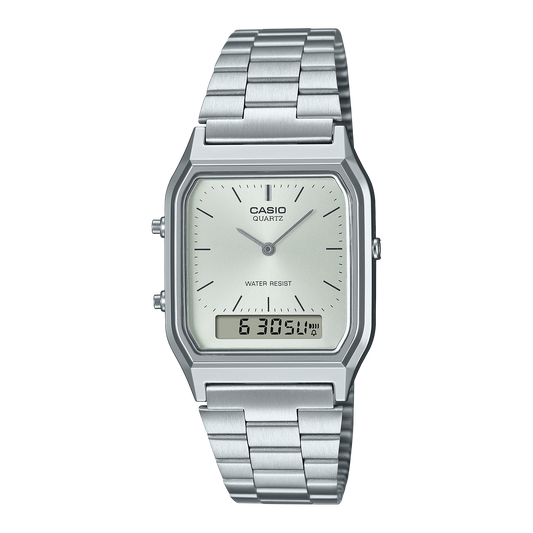 Casio AQ230A-7AVT | Vintage Silver Watch | Casio AQ230 Series | Casio