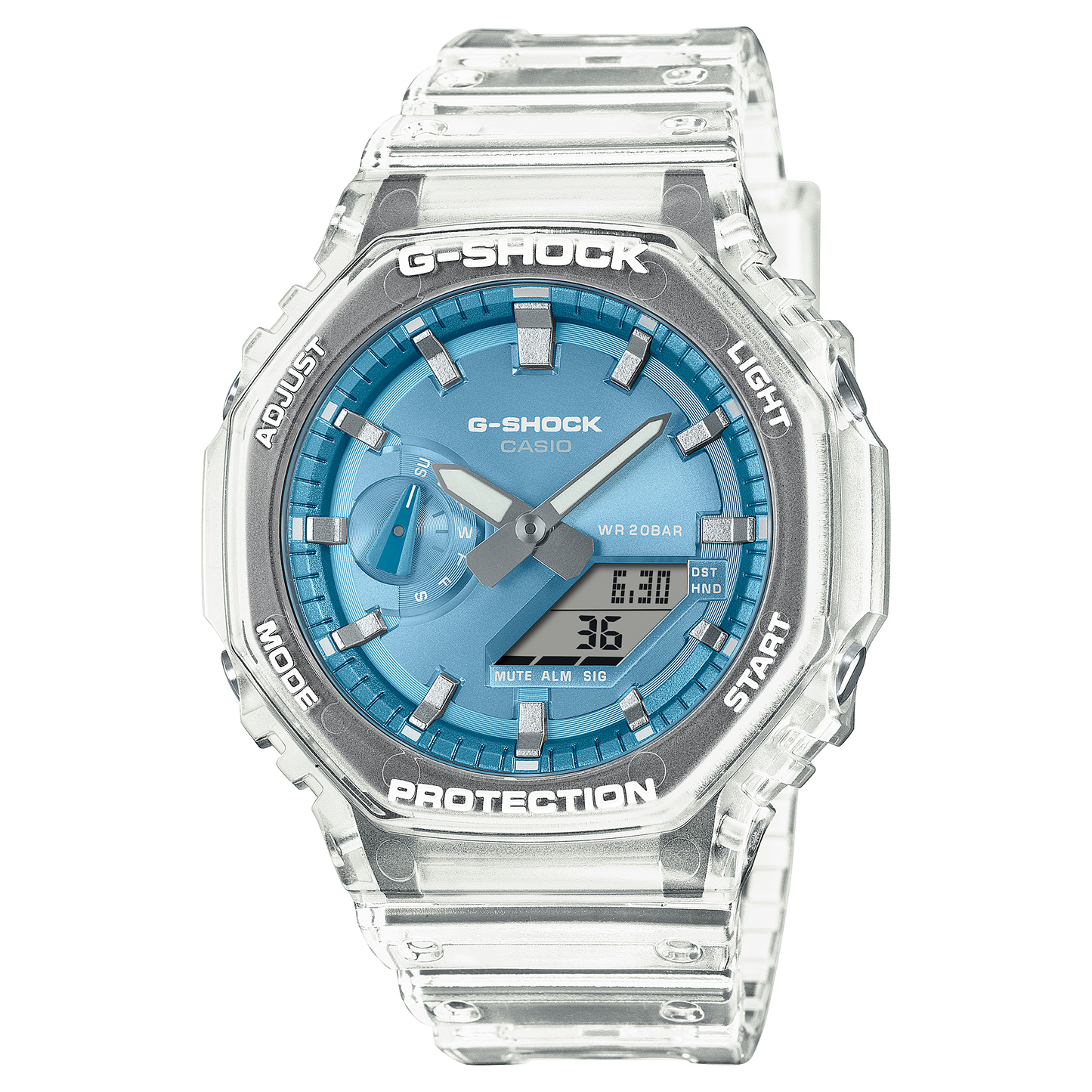 Casio GA2100BM-7A2 | G-SHOCK ANALOG-DIGITAL Transparent color