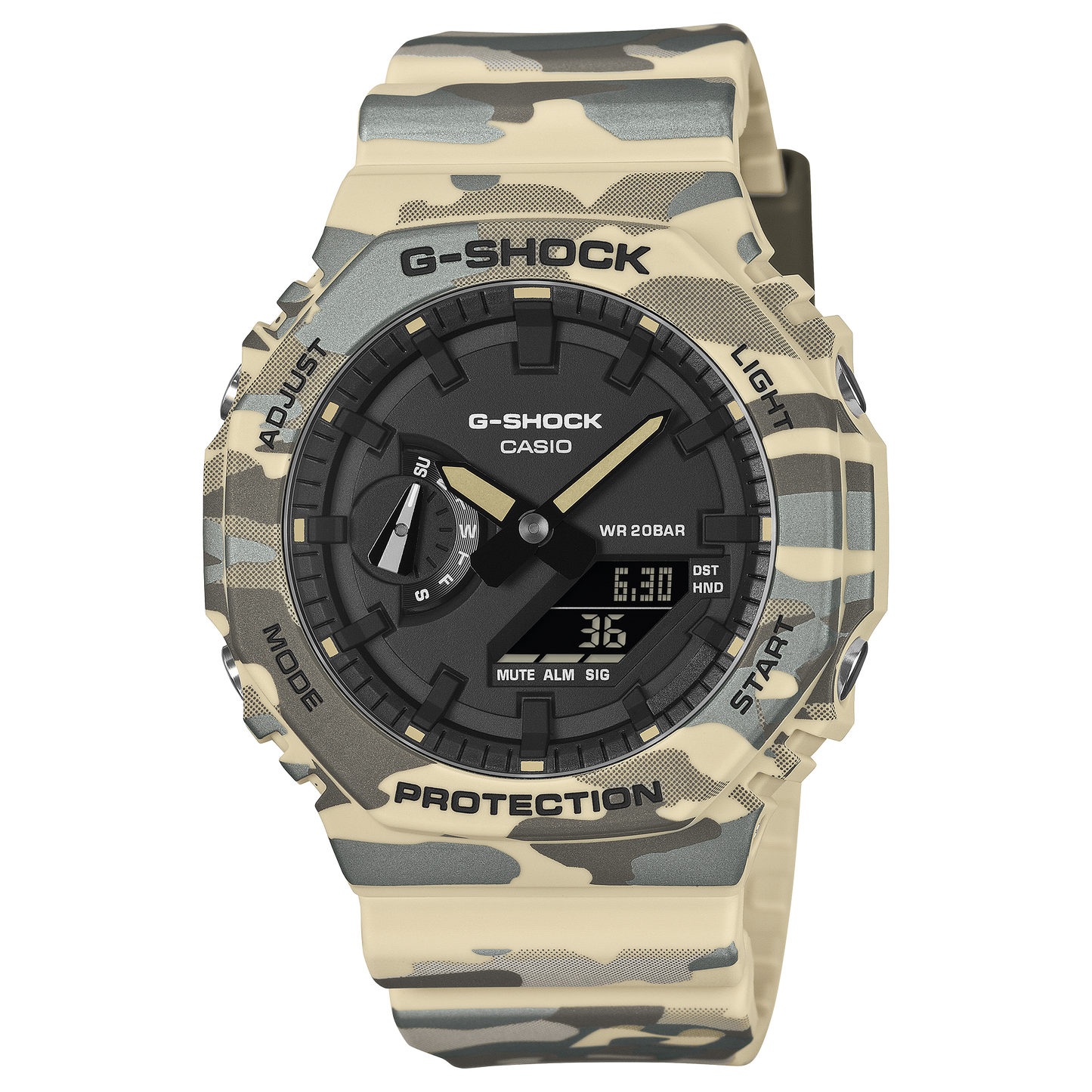 Casio GA2100CM-5A | G-SHOCK ANALOG-DIGITAL Beige