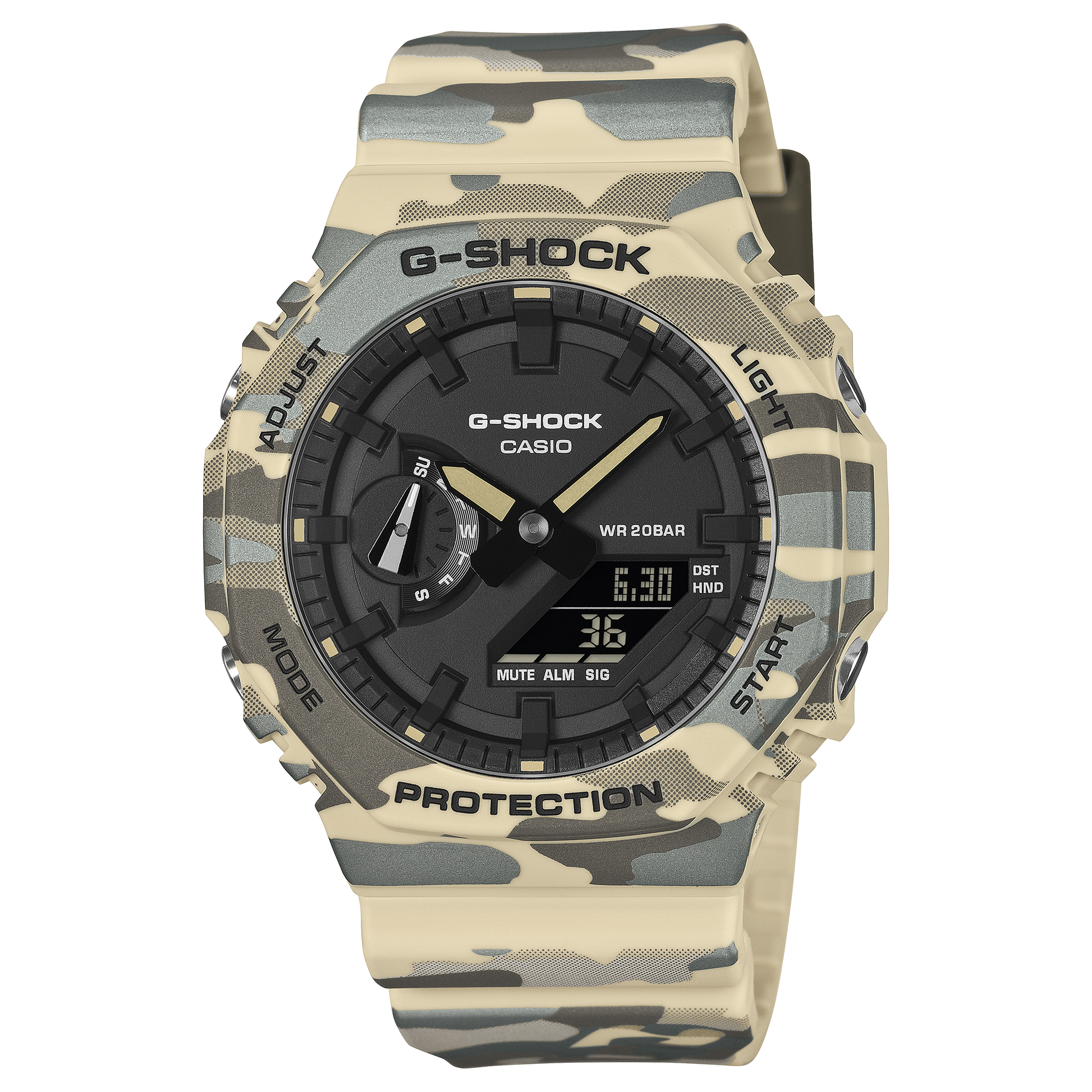 Casio GA2100CM-5A | G-SHOCK ANALOG-DIGITAL Beige