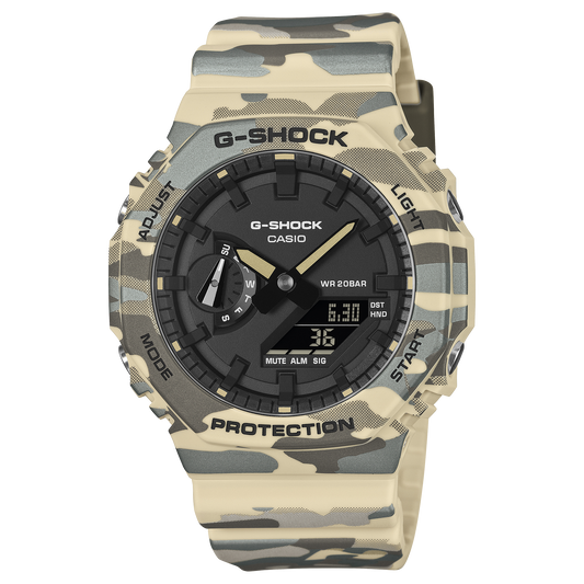 Casio GA2100CM-5A | G-SHOCK ANALOG-DIGITAL Beige