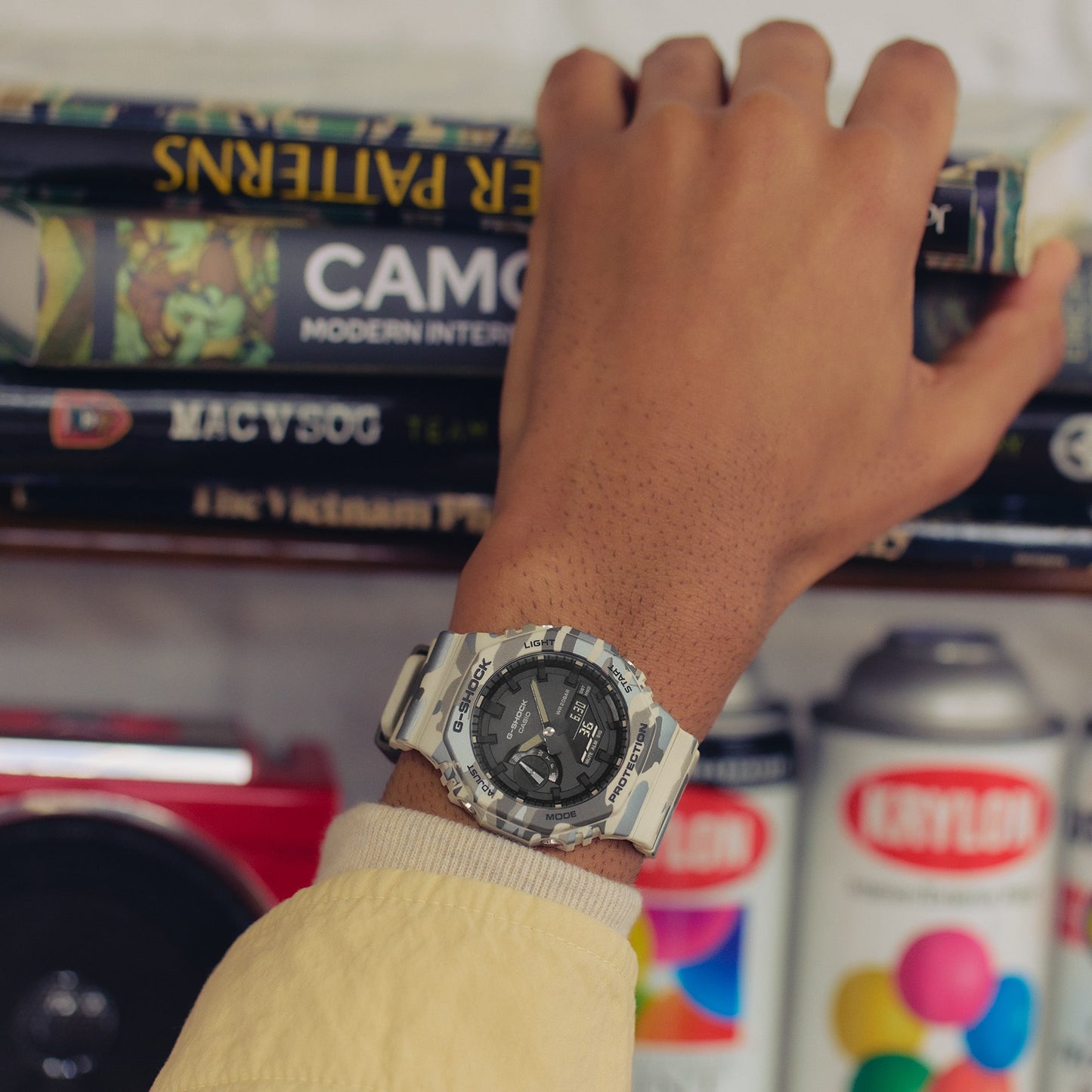 Casio GA2100CM-5A | G-SHOCK ANALOG-DIGITAL Beige