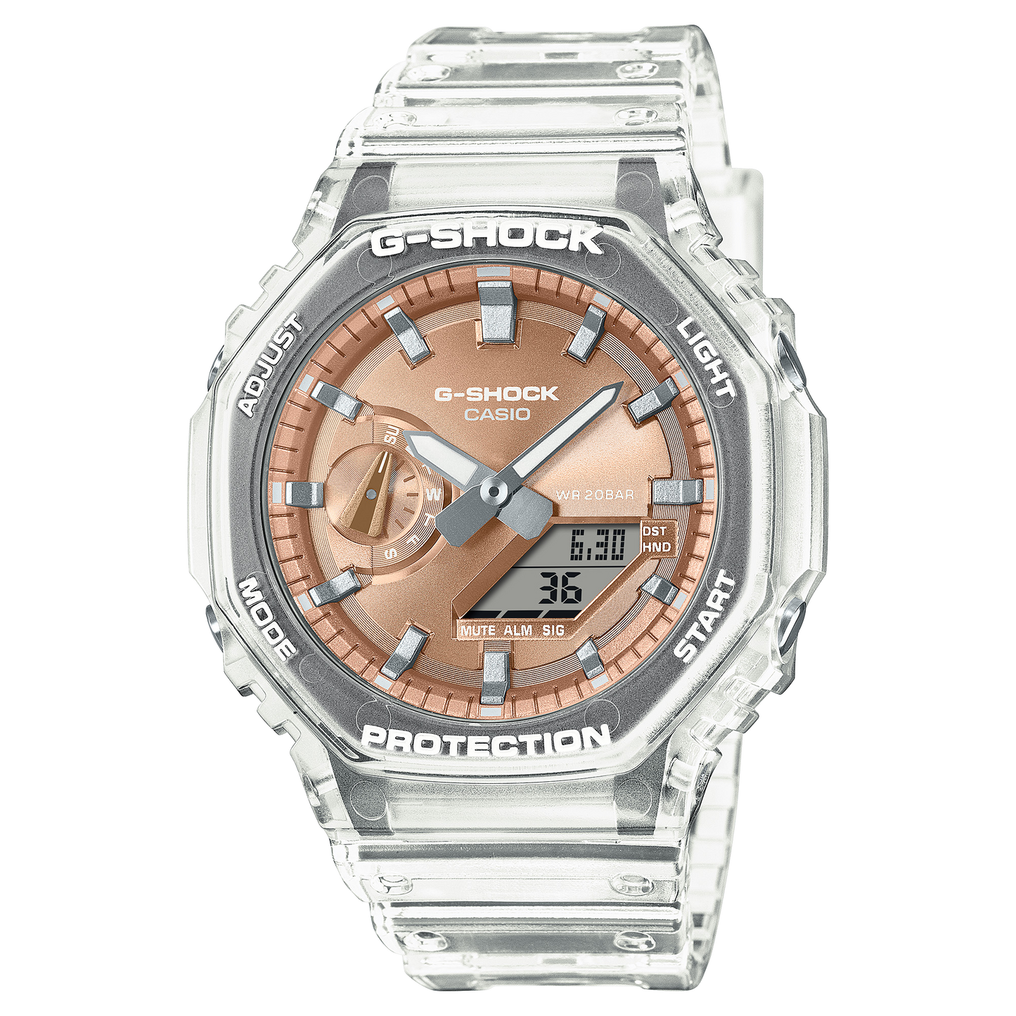 Casio GA2100BM-7A5 | G-SHOCK ANALOG-DIGITAL Transparent color