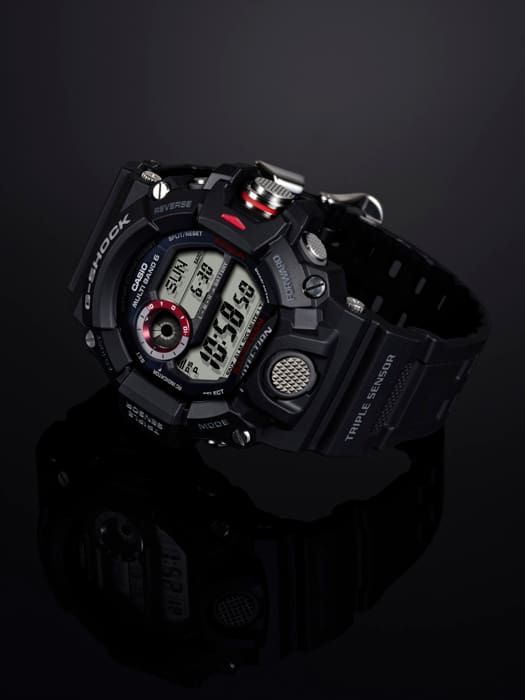 Casio GW9400-1 | Black Triple Sensor Rangeman Men's Watch G-SHOCK