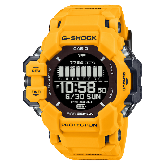 Casio GPRH1000-9 | Yellow Rangeman GPS Navigation Watch | Casio G-SHOCK