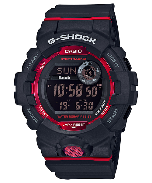 Casio GBD800-1 | Digital Black Step Tracker Men's Watch G-SHOCK