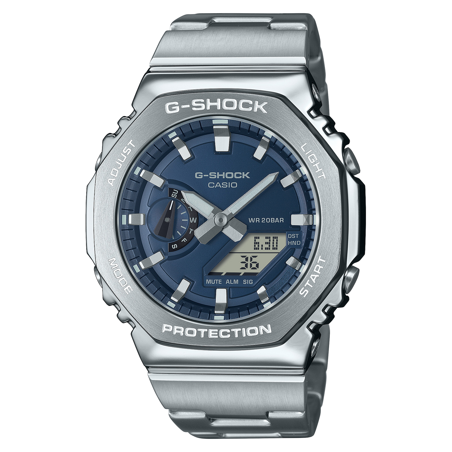 Casio GM2110D-2B | Navy Blue Steel Watch: Metal G-SHOCK | Casio G-SHOCK