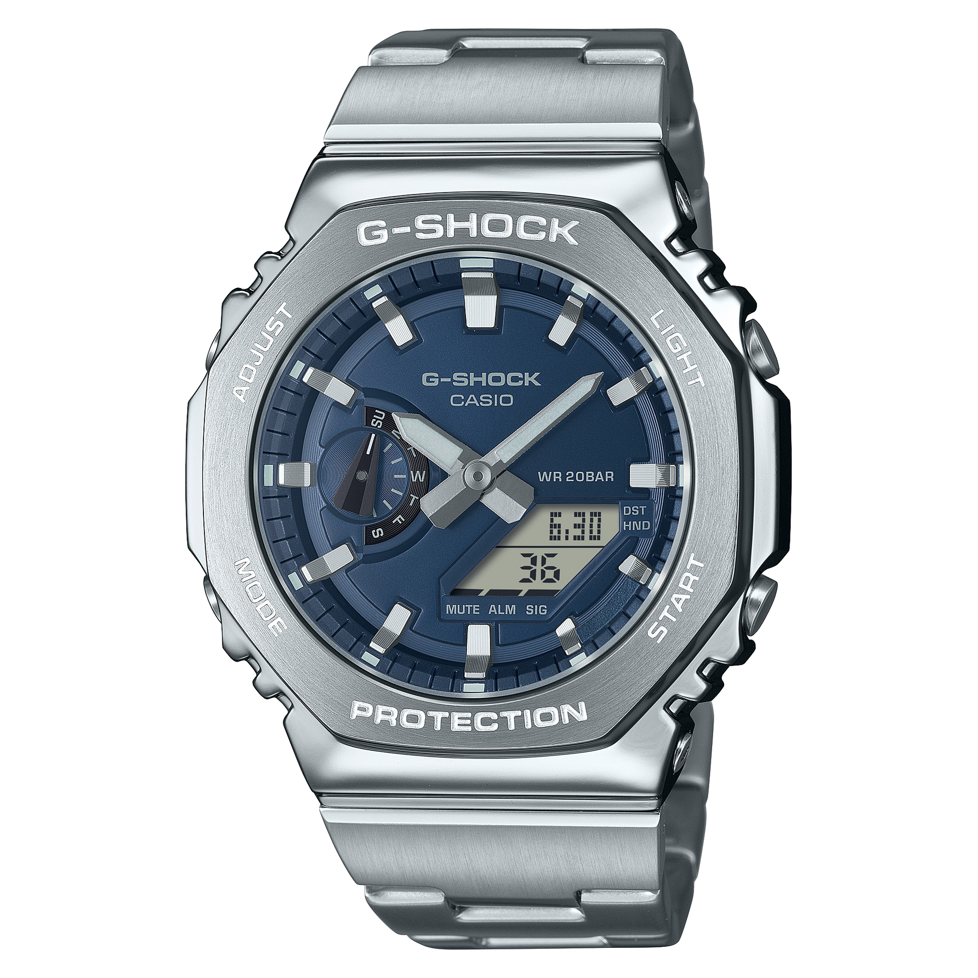 Casio GM2110D-2B | Navy Blue Steel Watch: Metal G-SHOCK | Casio G-SHOCK