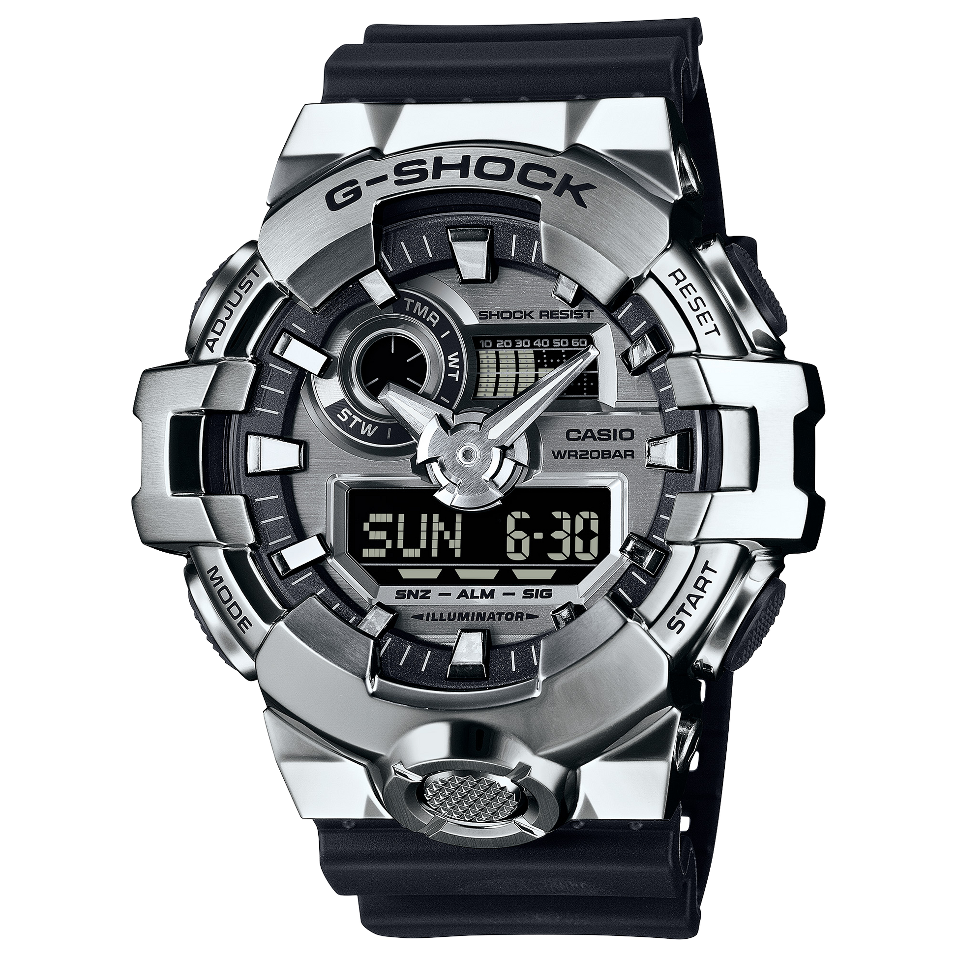 Casio GM700-1A | Men’s Stainless-Steel Watch: Silver | Casio G-SHOCK