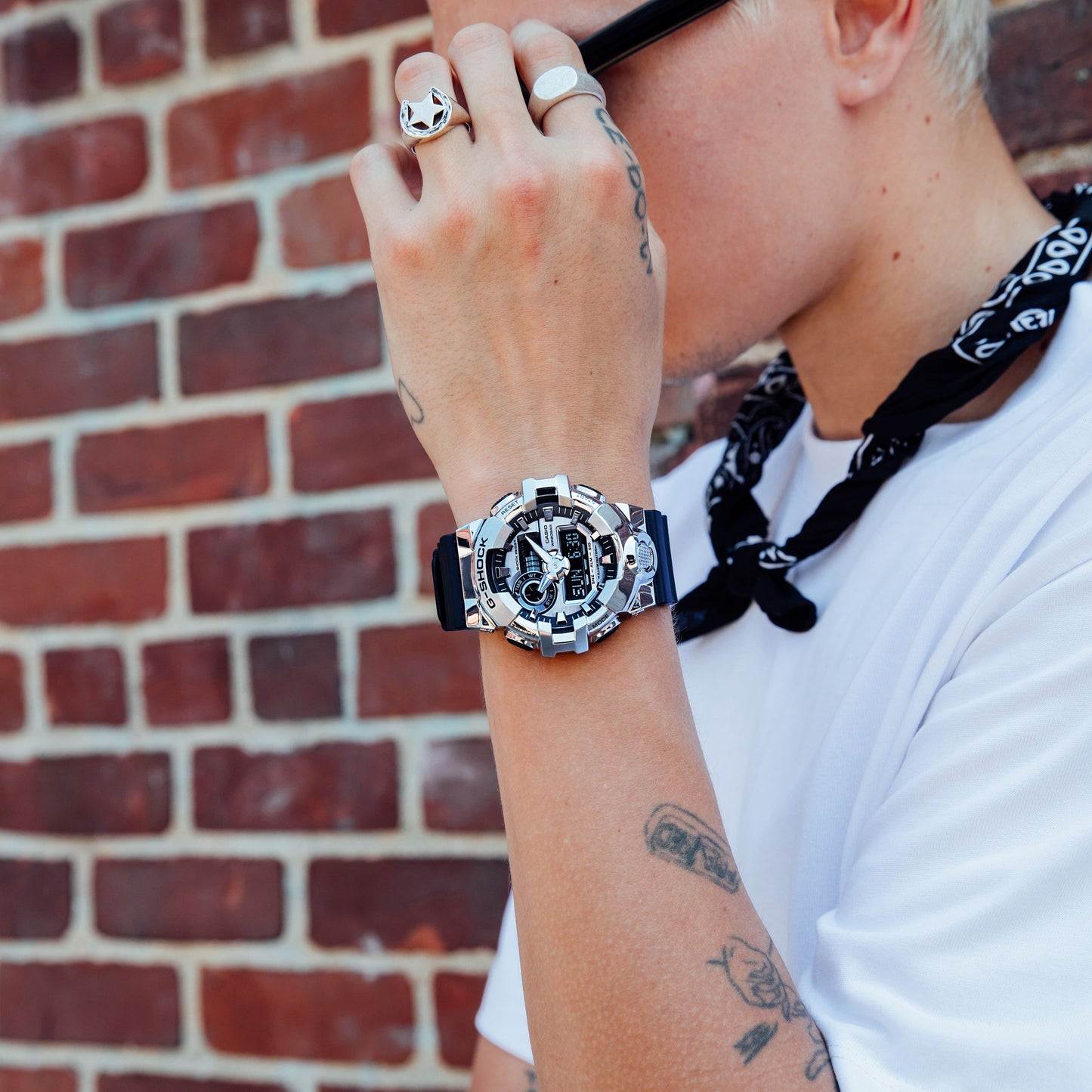 Casio GM700-1A | Men’s Stainless-Steel Watch: Silver | Casio G-SHOCK