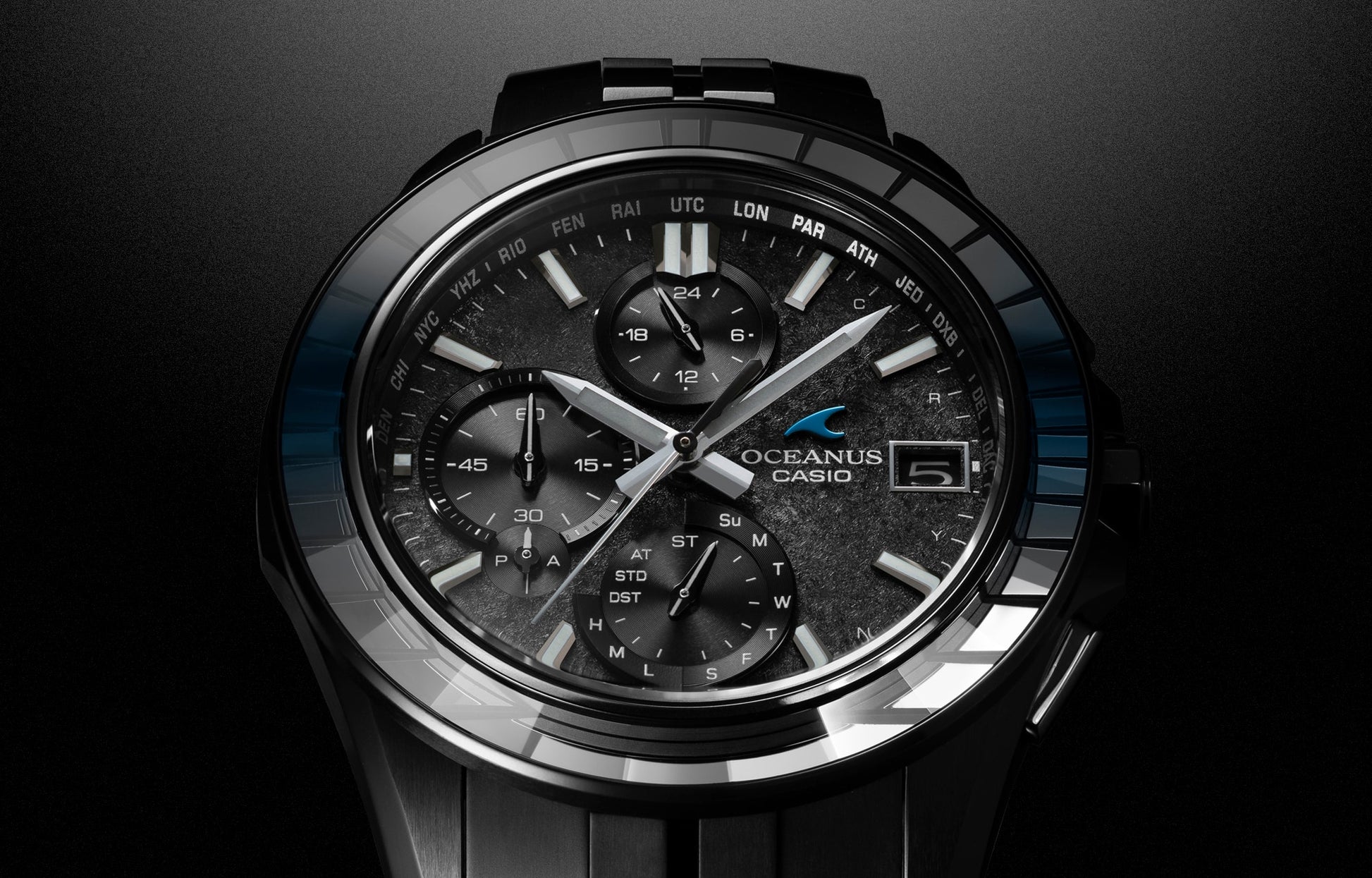 Casio OCWS7000CN1A | OCEANUS Manta Black