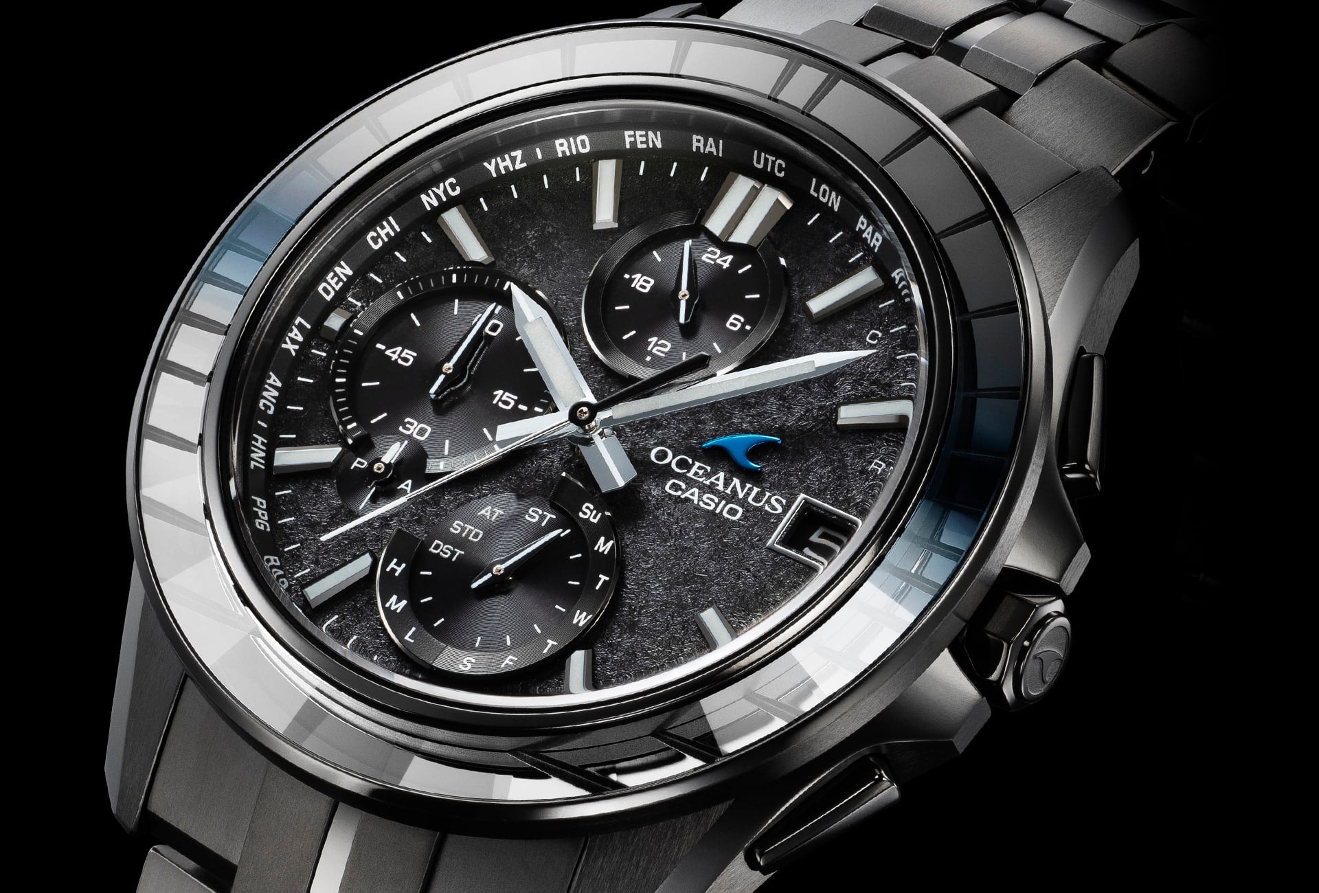 Casio OCWS7000CN1A | OCEANUS Manta Black
