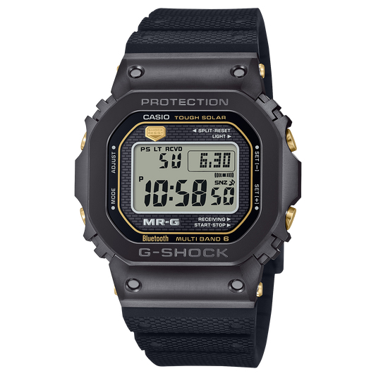Casio MRGB5000R-1 | Titanium Alloy High End MR-G Black & Gold Detail Watch | Casio G- SHOCK