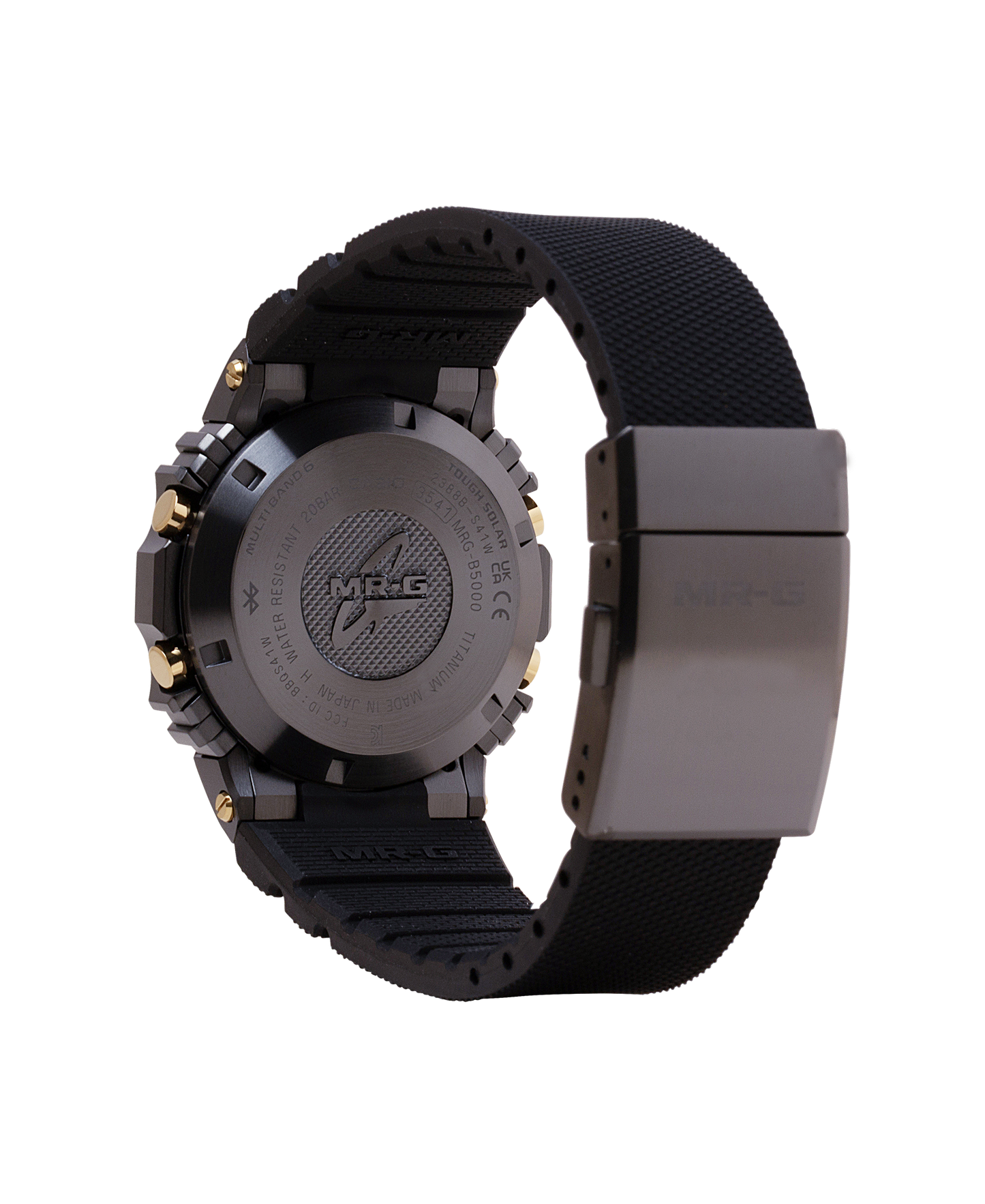 Casio MRGB5000R-1 | Titanium Alloy High End MR-G Black & Gold Detail Watch | Casio G- SHOCK