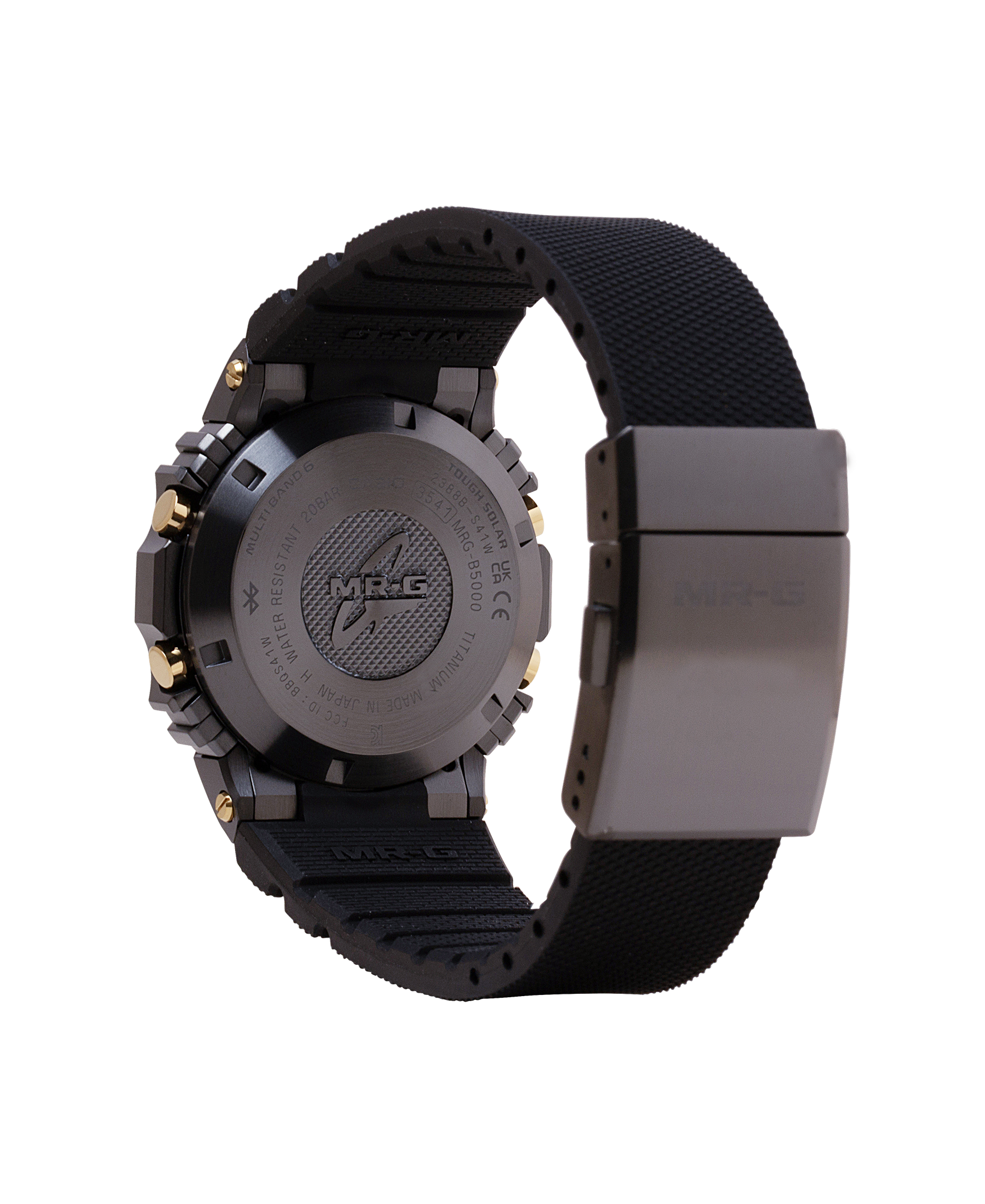 Casio MRGB5000R-1 | Titanium Alloy High End MR-G Black & Gold Detail Watch | Casio G- SHOCK