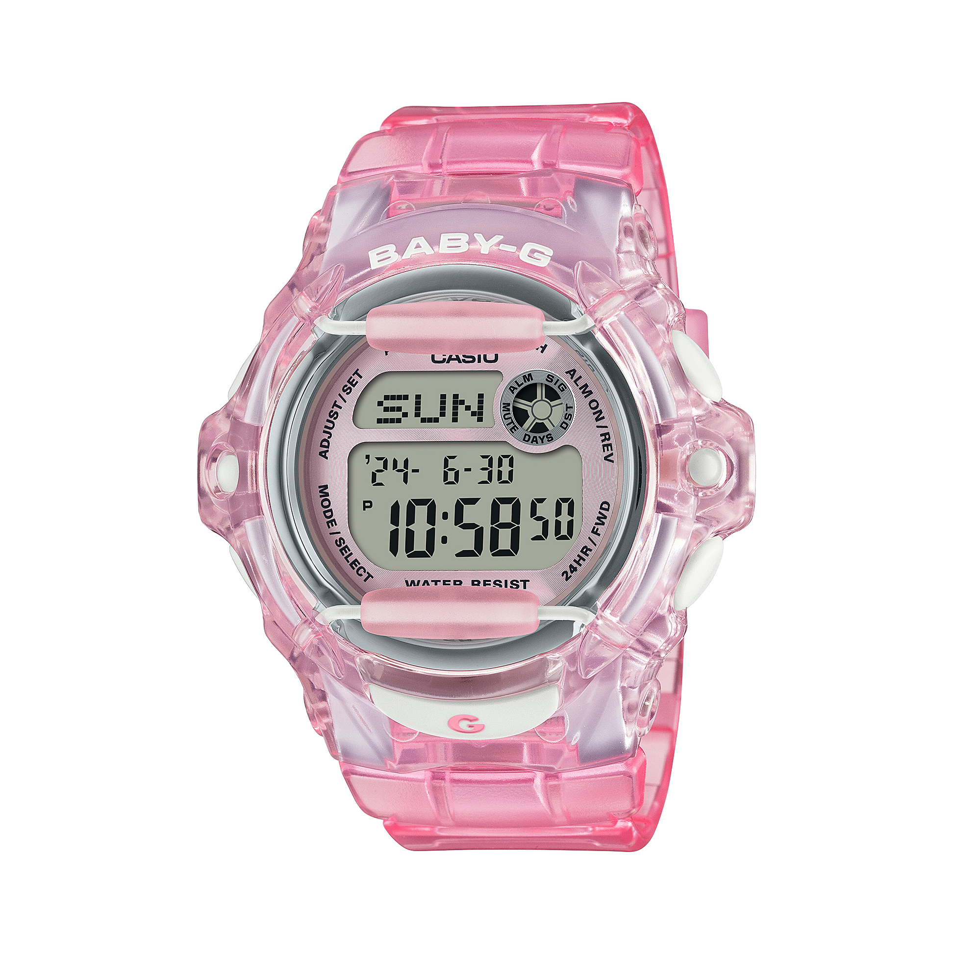 Casio BG169R-4 | BABY-G Transparent Pink Women's Watch