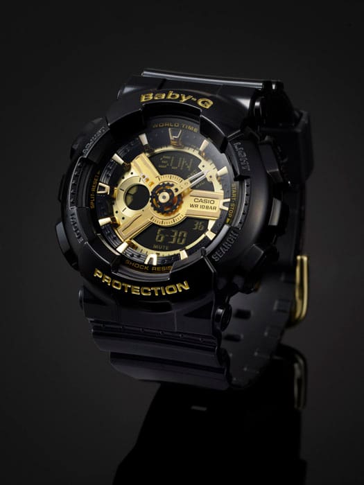 Casio BA110-1A | Women's BABY-G Black Analog Digital Watch